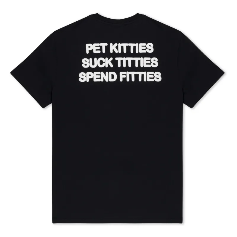 Pet Kitties Tee (Black) made by Ripndip