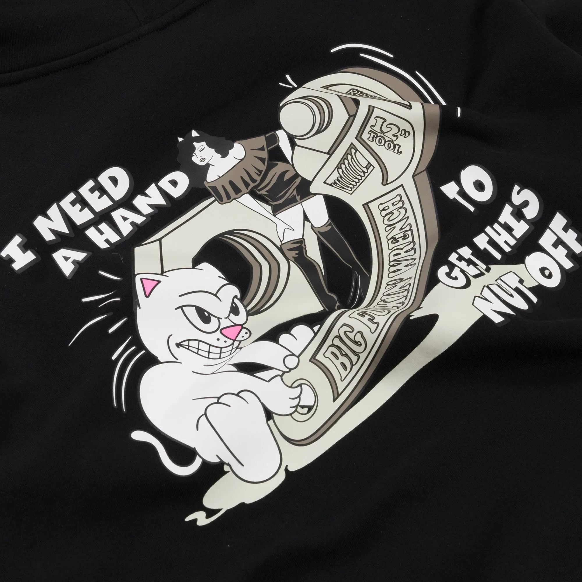 Nut Off Hoodie (Black) sold by Ripndip product image thumbnail 4