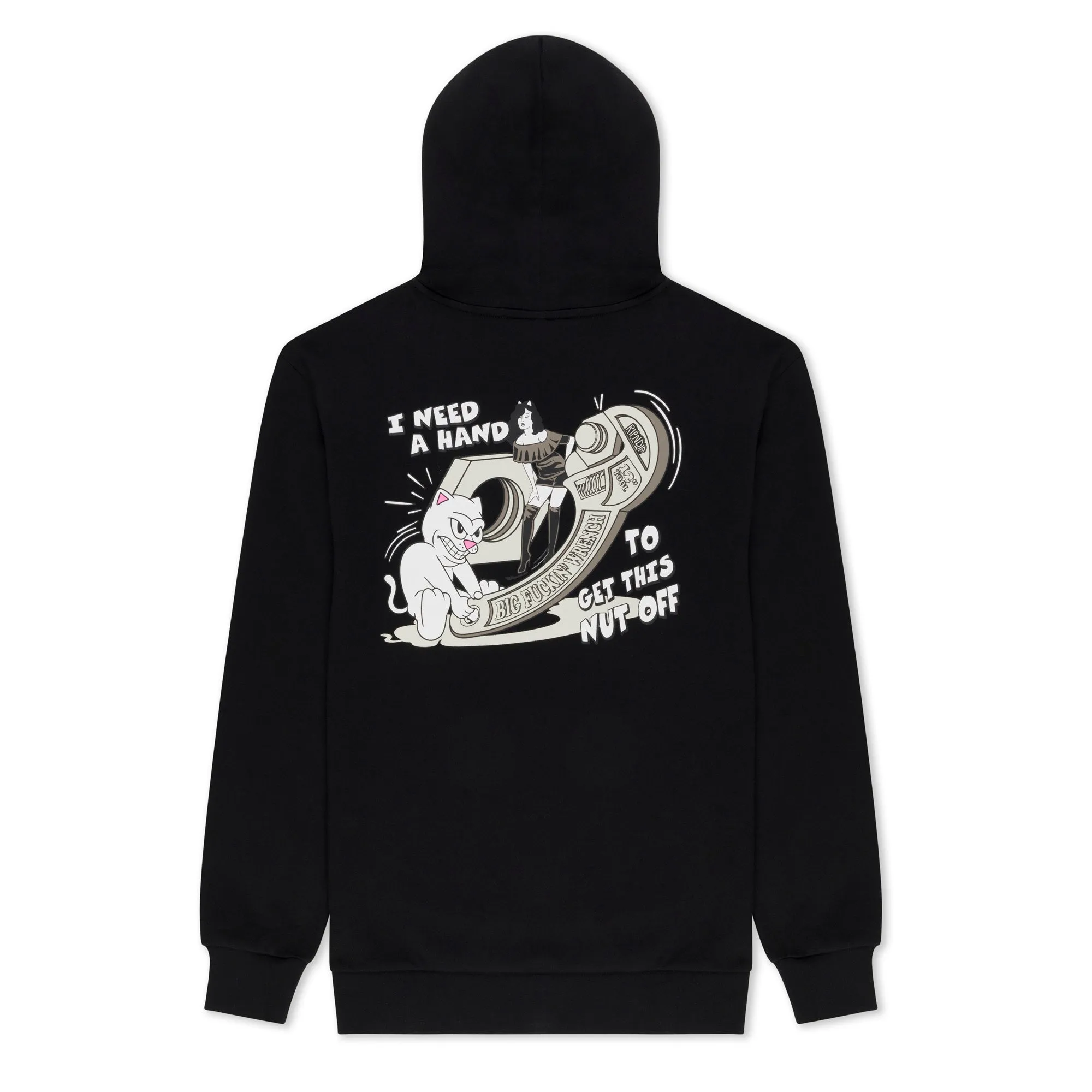 Nut Off Hoodie (Black) sold by Ripndip