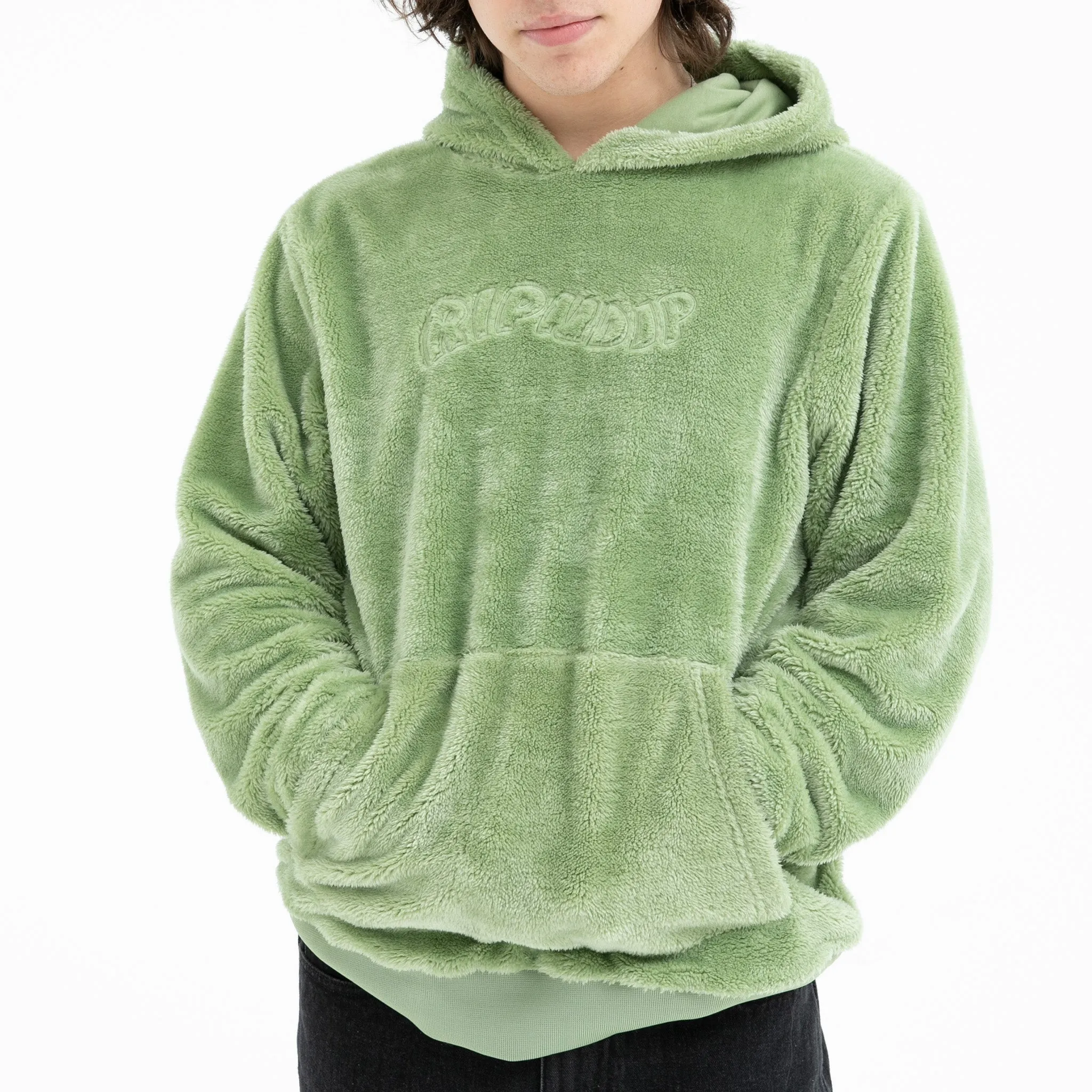 Waves Sherpa Hoodie (Pistachio) sold by Ripndip product image thumbnail 2