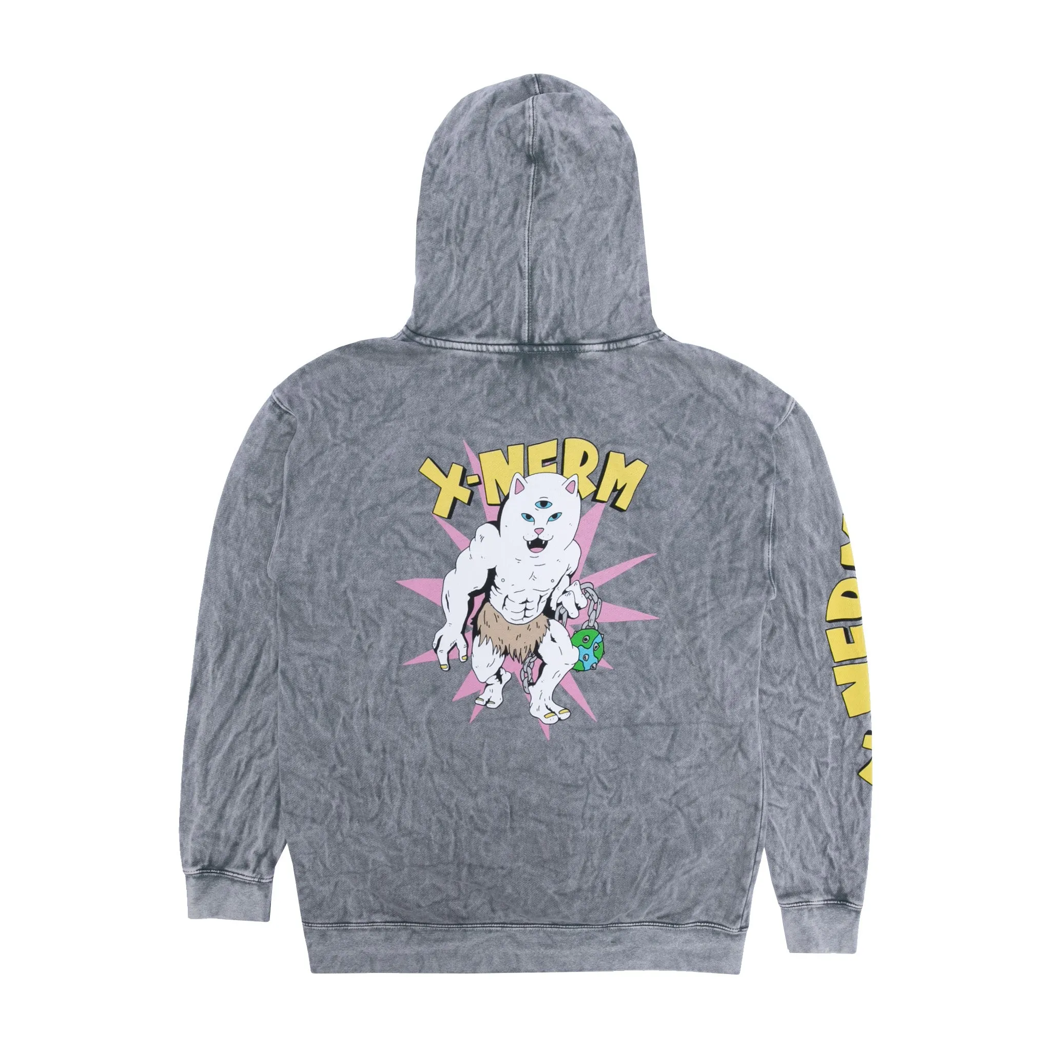 X Nerm Hoodie (Charcoal Mineral Wash) sold by Ripndip product image thumbnail 3