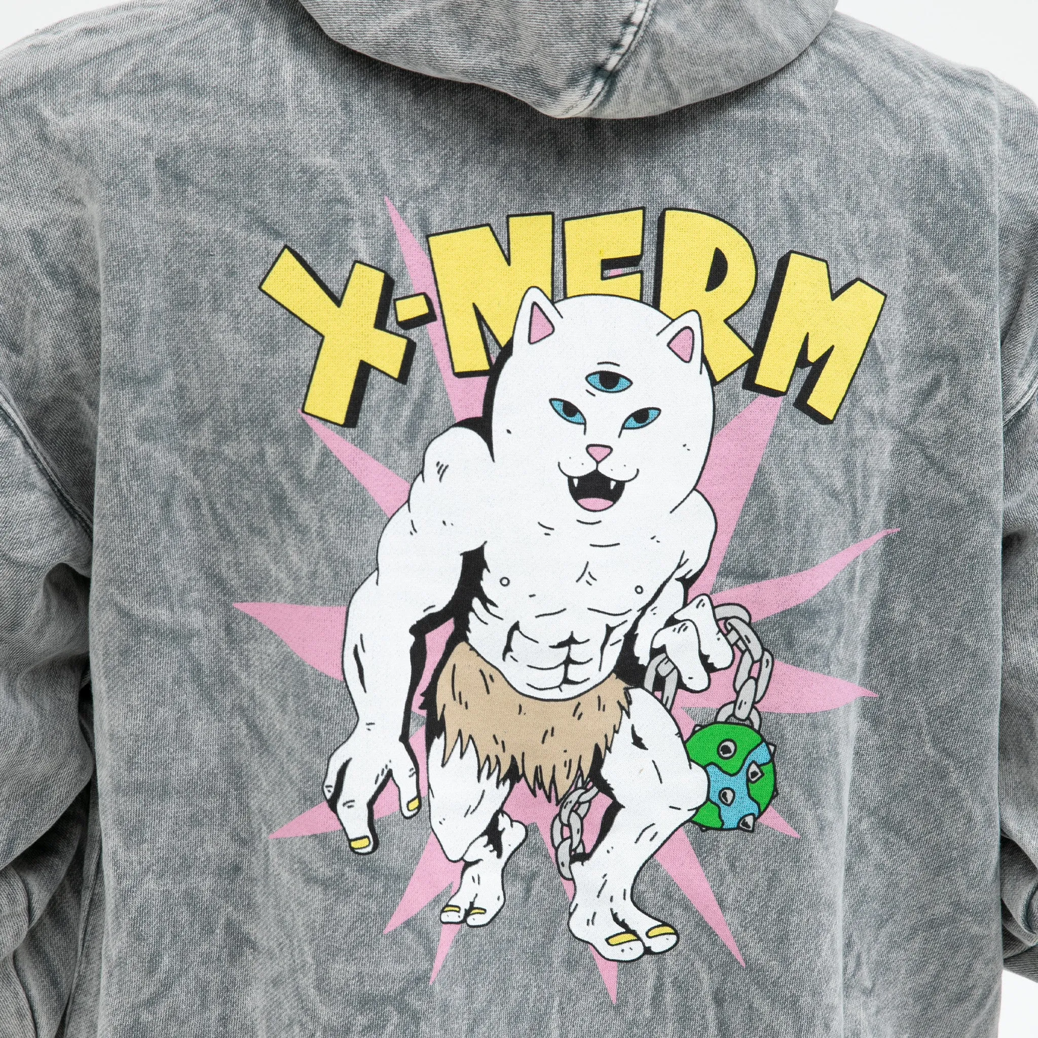 X Nerm Hoodie (Charcoal Mineral Wash) sold by Ripndip product image thumbnail 2