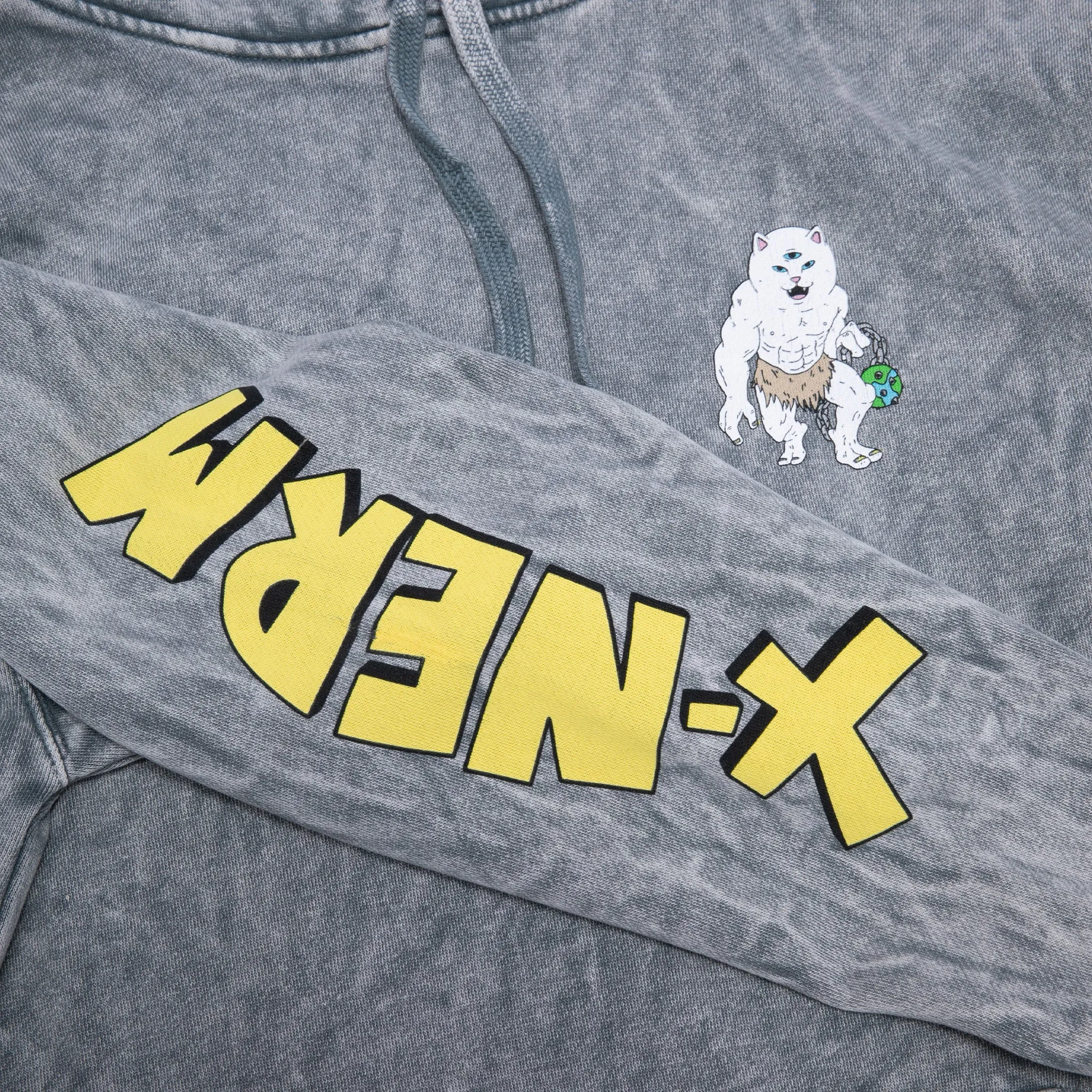 X Nerm Hoodie (Charcoal Mineral Wash) sold by Ripndip product image thumbnail 4