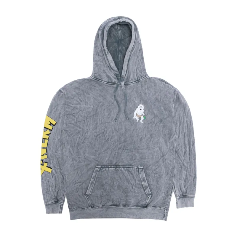 X Nerm Hoodie (Charcoal Mineral Wash) sold by Ripndip