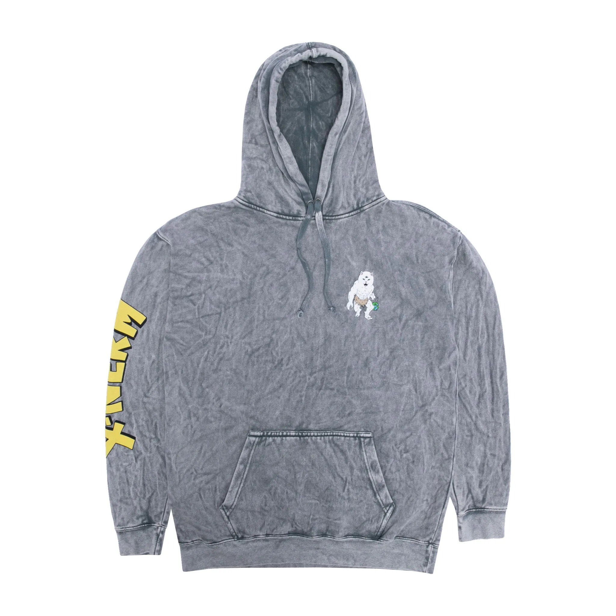 X Nerm Hoodie (Charcoal Mineral Wash) sold by Ripndip