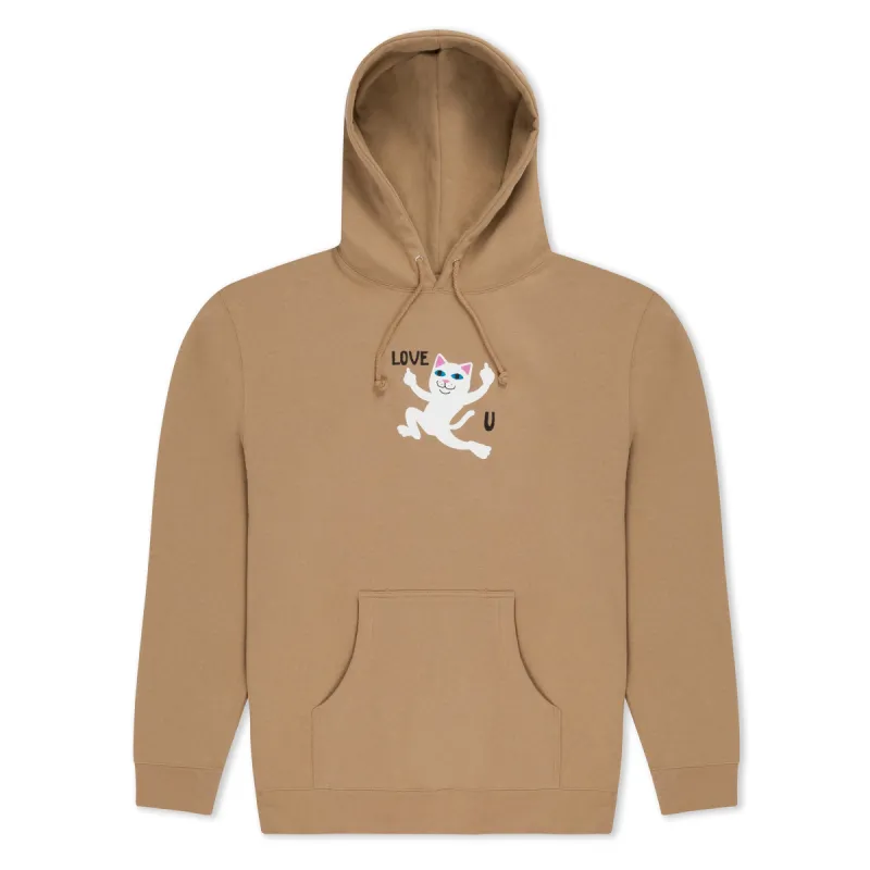 Love U Hoodie (Sandstone) sold by Ripndip