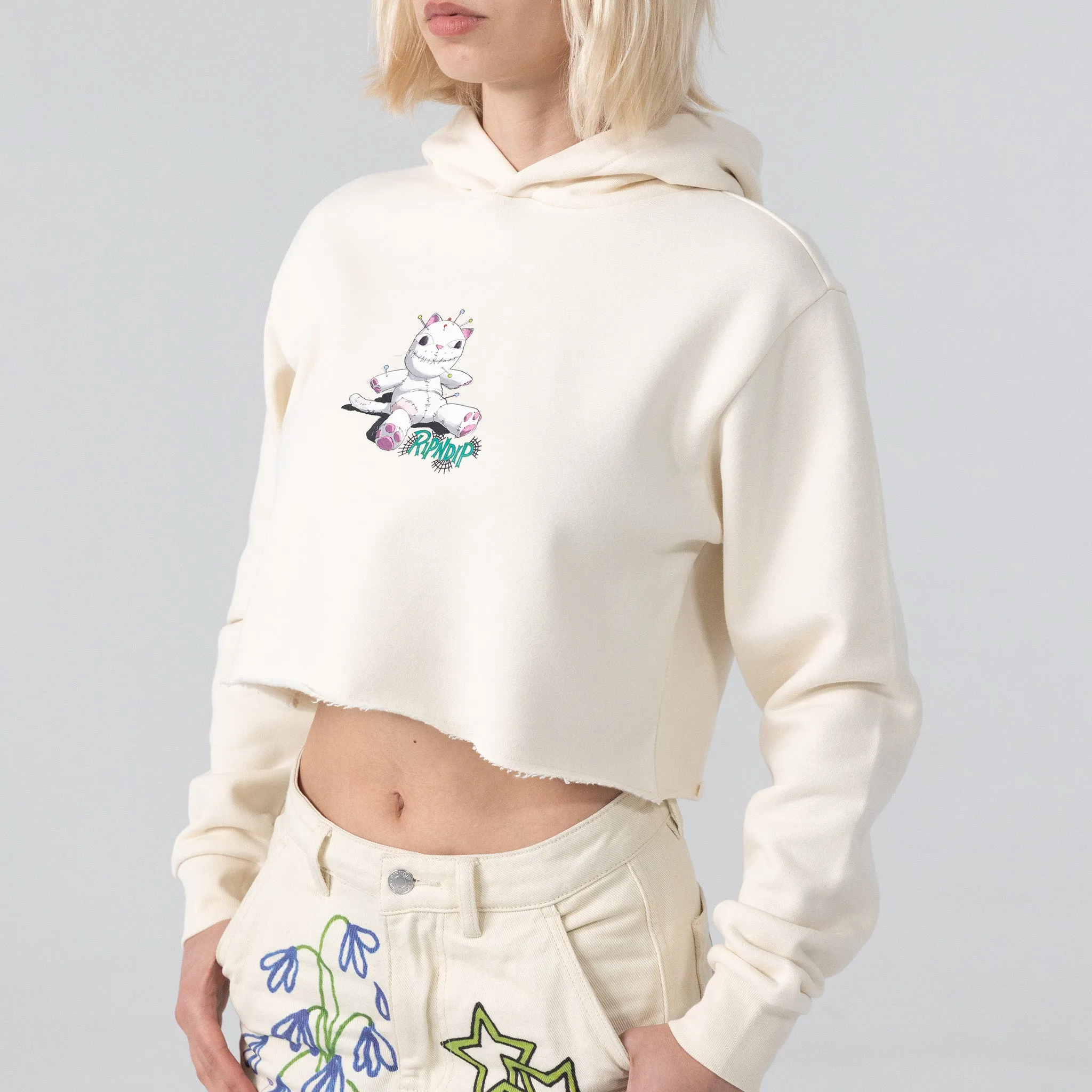 Travis Cropped Hoodie (Natural) sold by Ripndip product image thumbnail 2