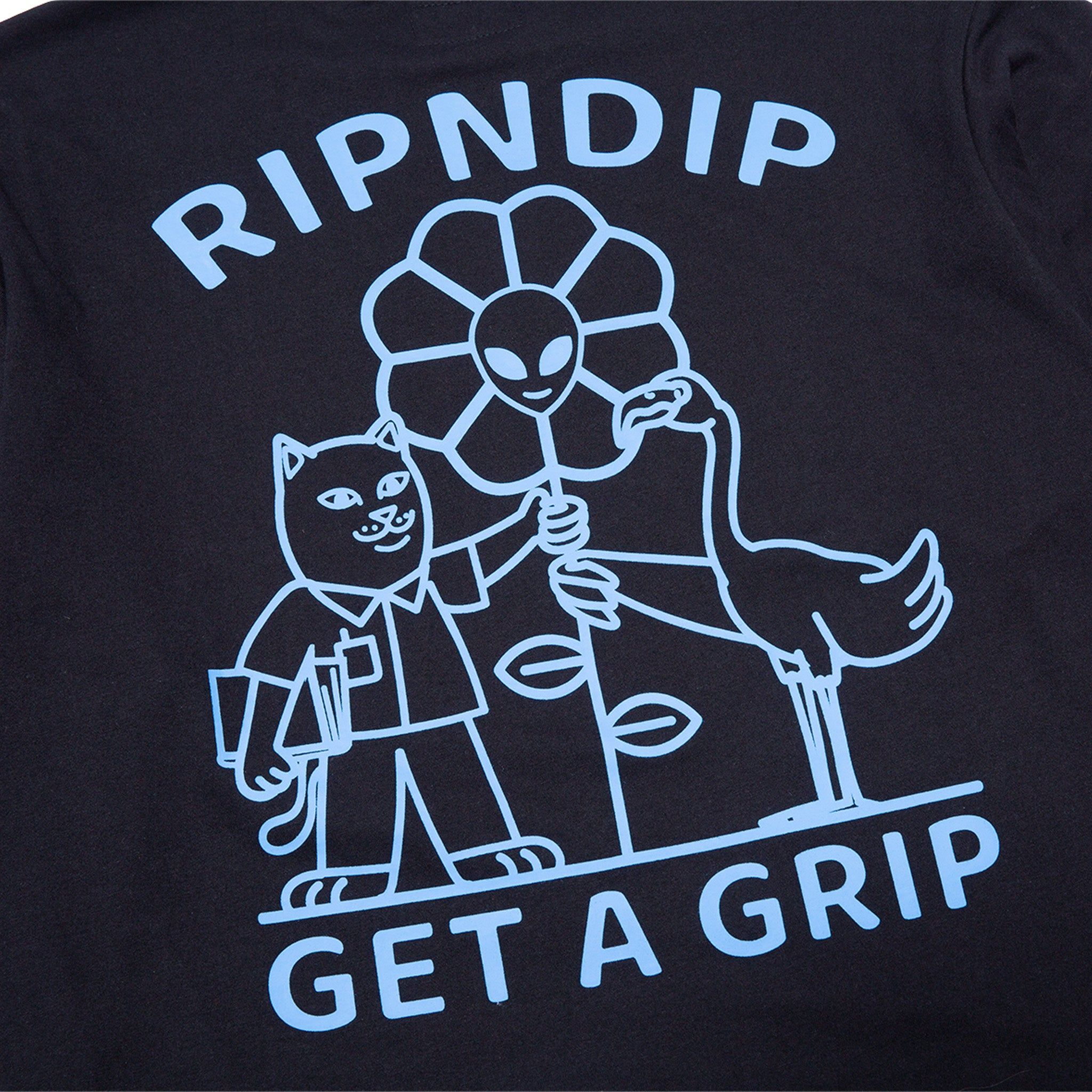 Get A Grip Double Sleeve Tee (Black/Light Blue Tie Dye) sold by Ripndip product image thumbnail 5