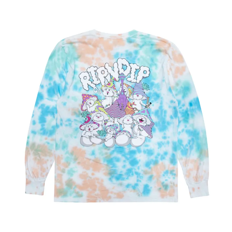 Kaleidoscopic Long Sleeve (Light Blue/Peach Tie Dye) sold by Ripndip