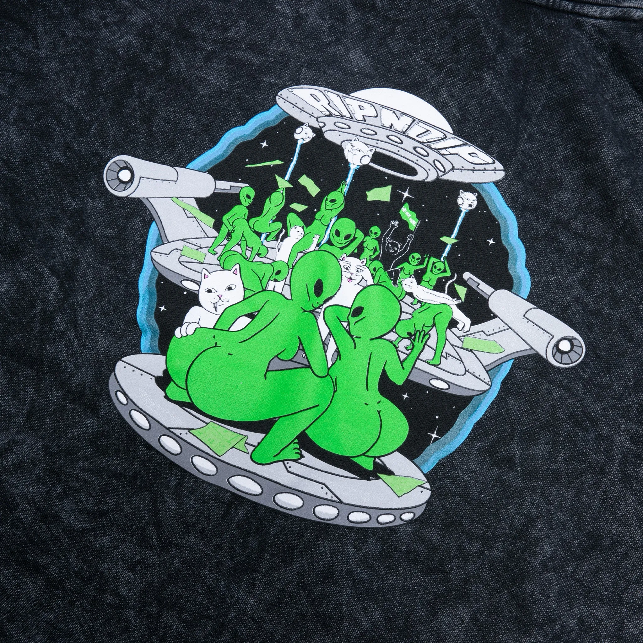 Stripndip Hoodie (Black Mineral Wash) sold by Ripndip product image thumbnail 4