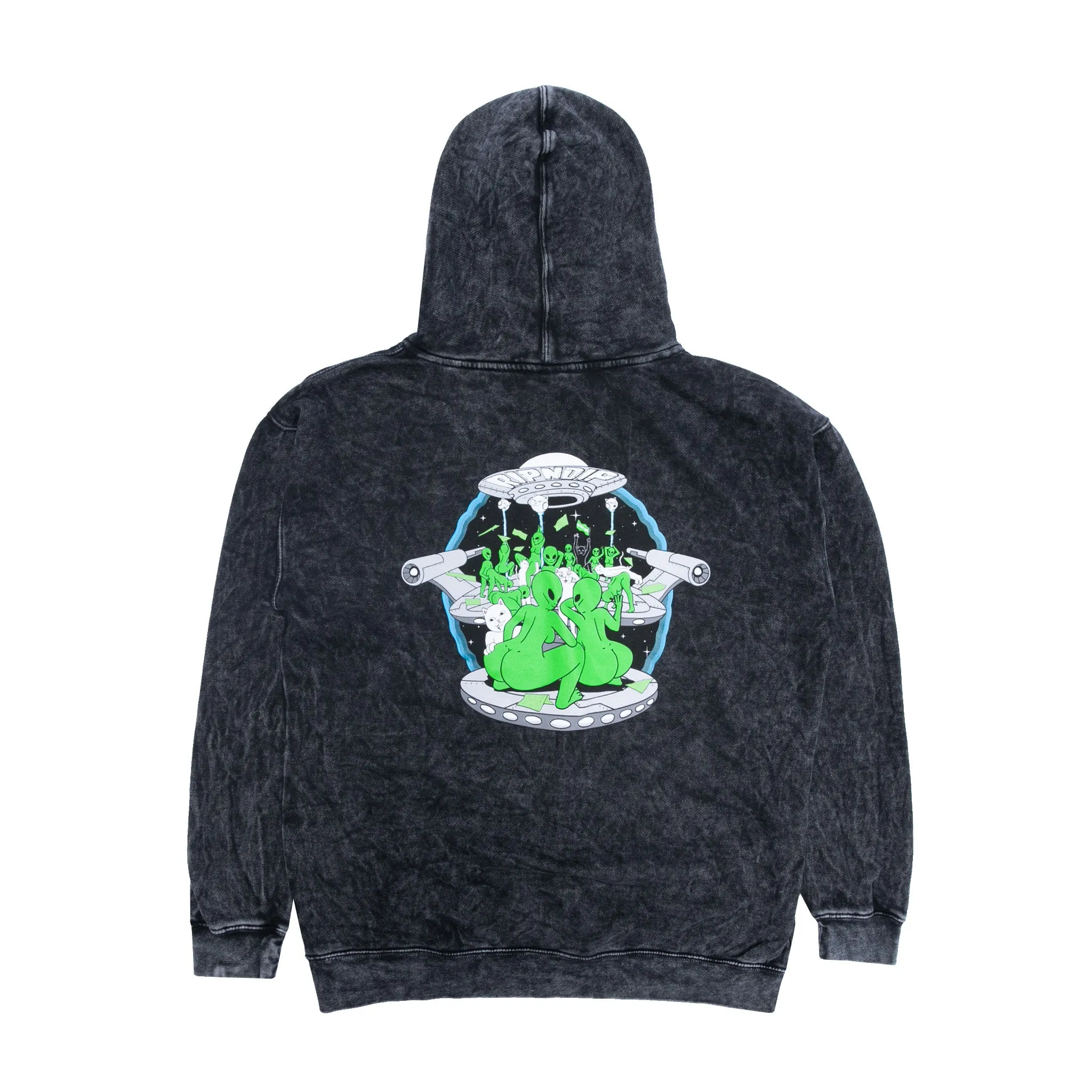 Stripndip Hoodie (Black Mineral Wash) sold by Ripndip product image thumbnail 3