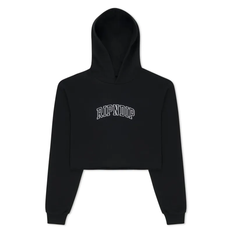 Team Spirit Cropped Hoodie (Black) sold by Ripndip