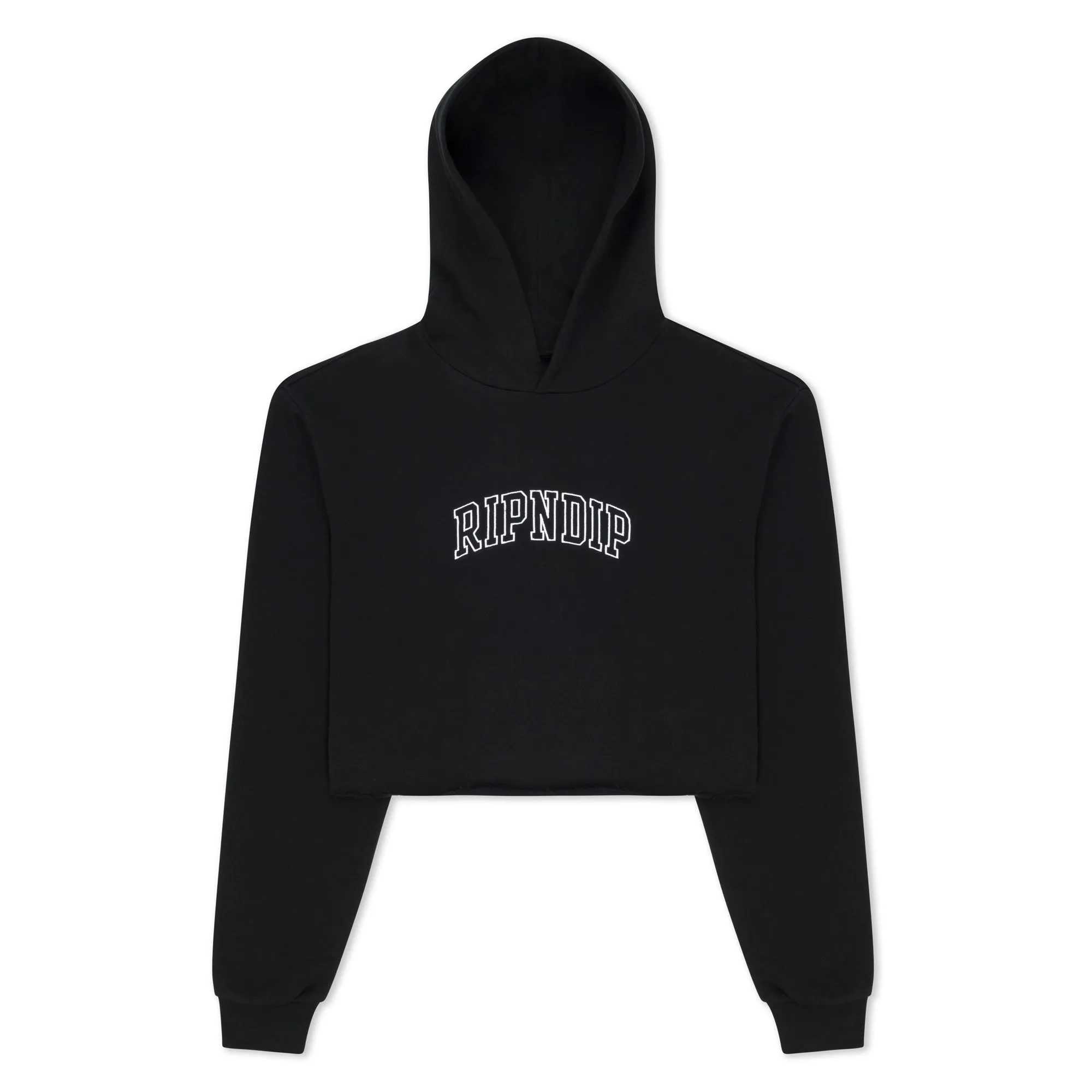 Team Spirit Cropped Hoodie (Black) sold by Ripndip