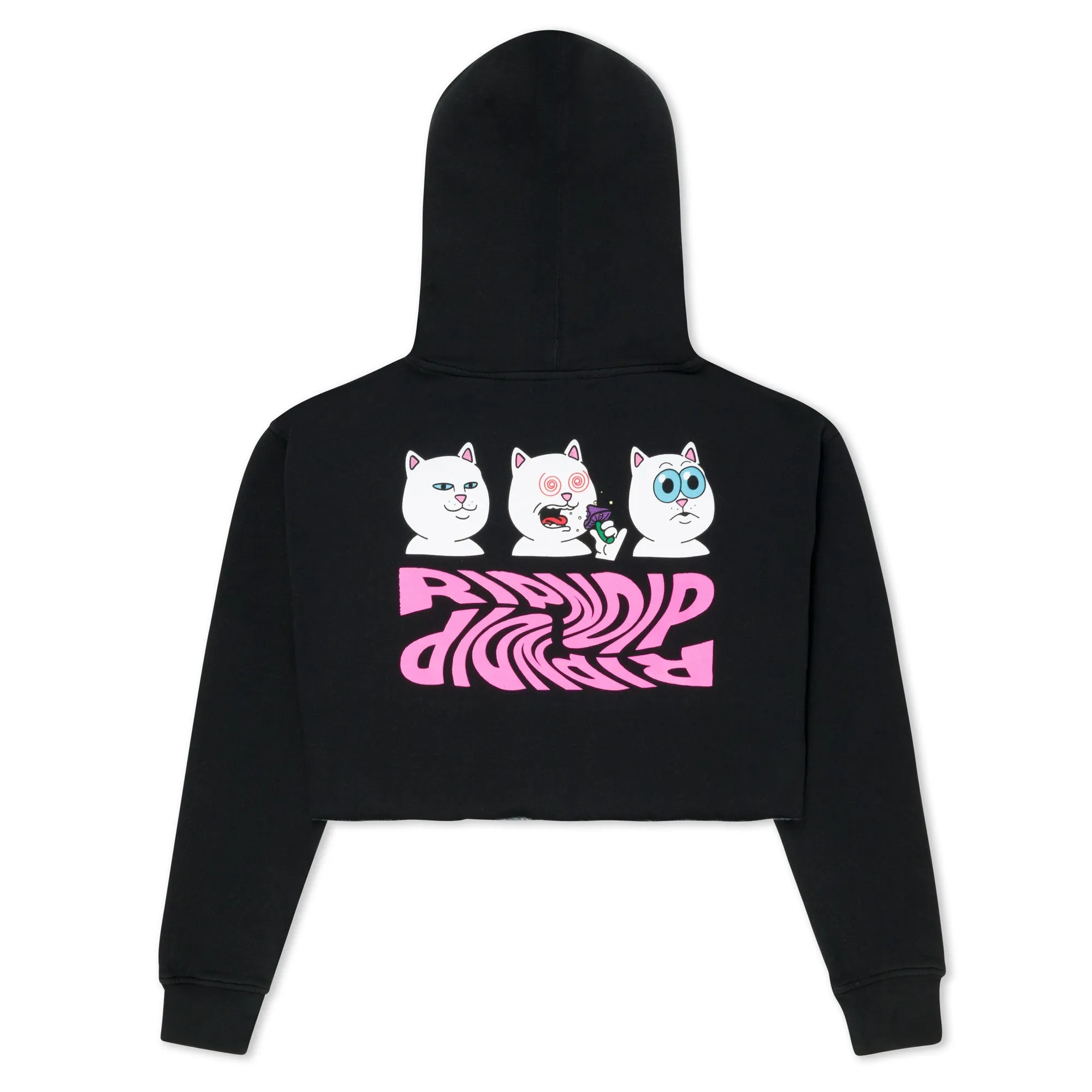 Shroom Diet Cropped Hoodie (Black) sold by Ripndip product image thumbnail 2
