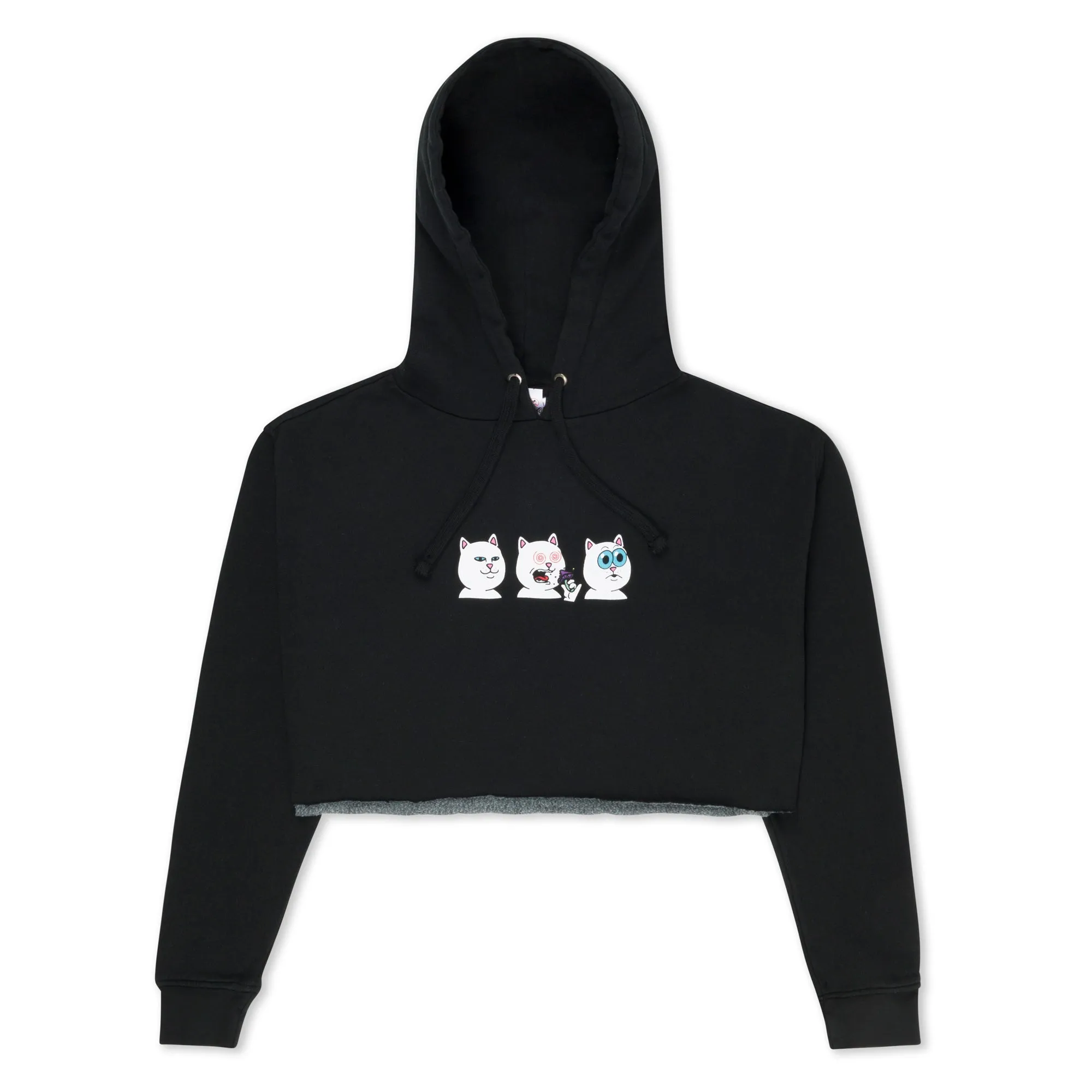 Shroom Diet Cropped Hoodie (Black) sold by Ripndip