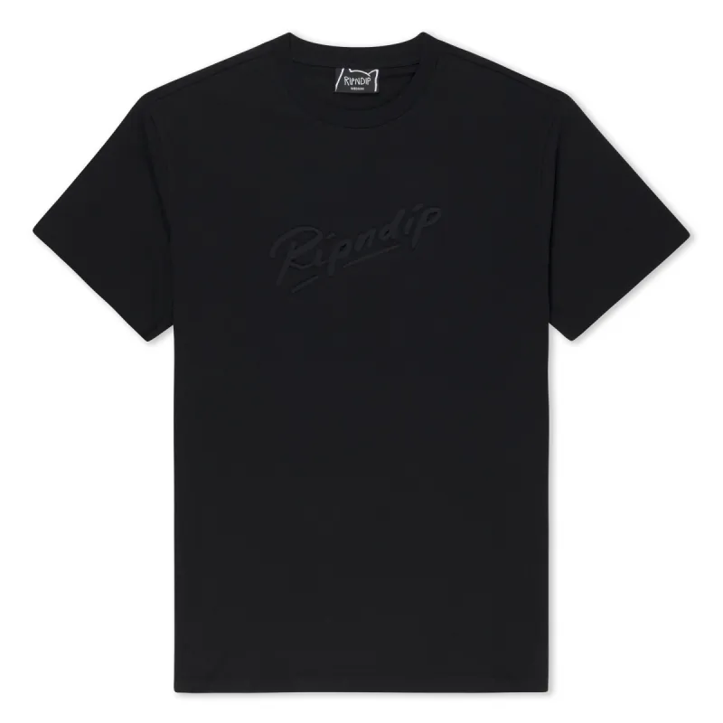 Autograph Tee (Black) sold by Ripndip