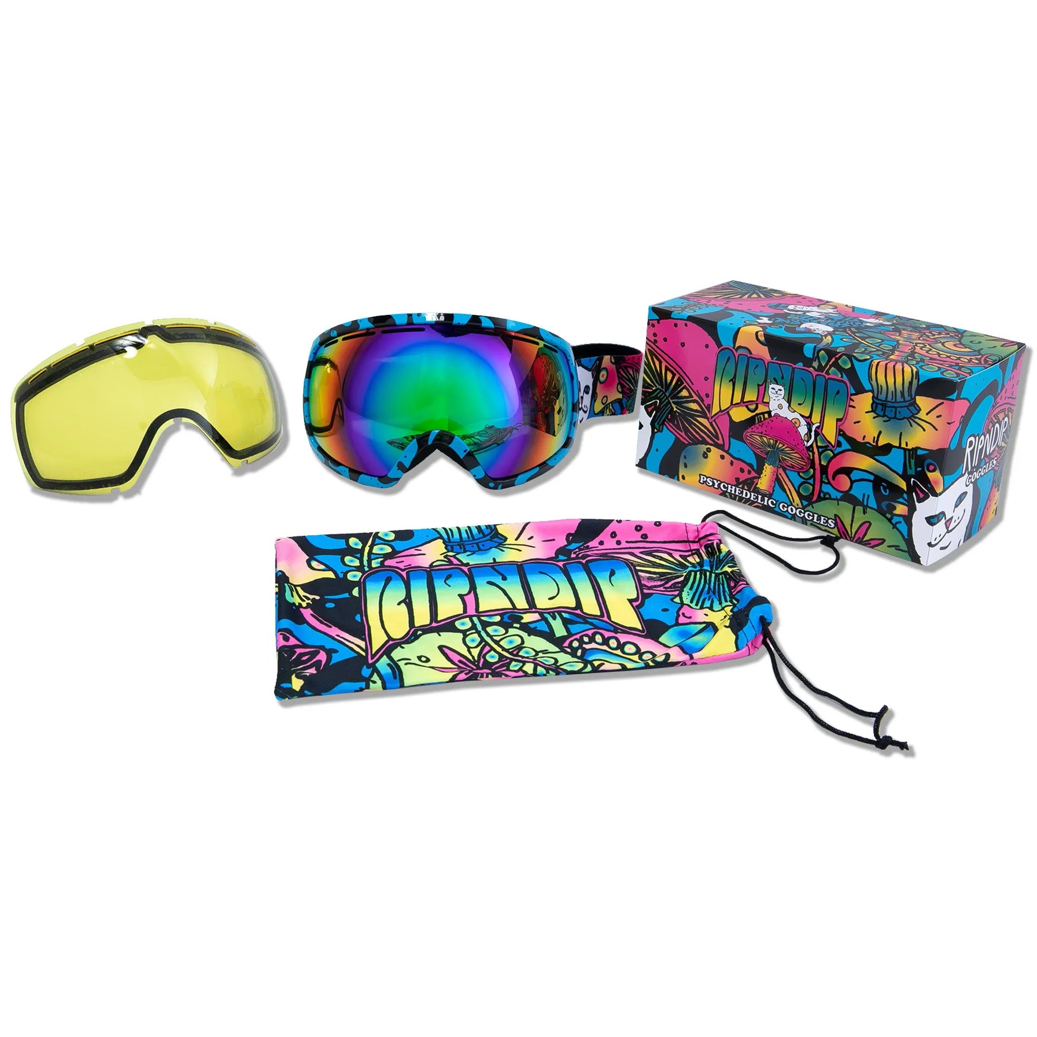 Psychedelic Goggles (Black/Blue) sold by Ripndip product image thumbnail 3