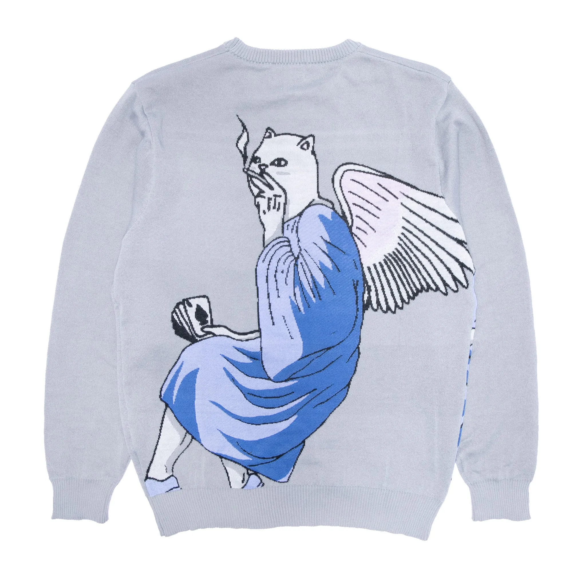 Heaven And Hell Knit Sweater (Light Blue) sold by Ripndip product image thumbnail 3