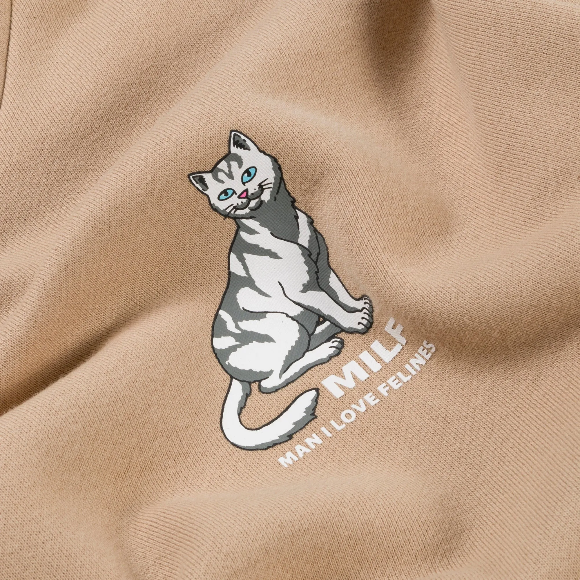 Man I Love Felines Hoodie (Almond) sold by Ripndip product image thumbnail 4