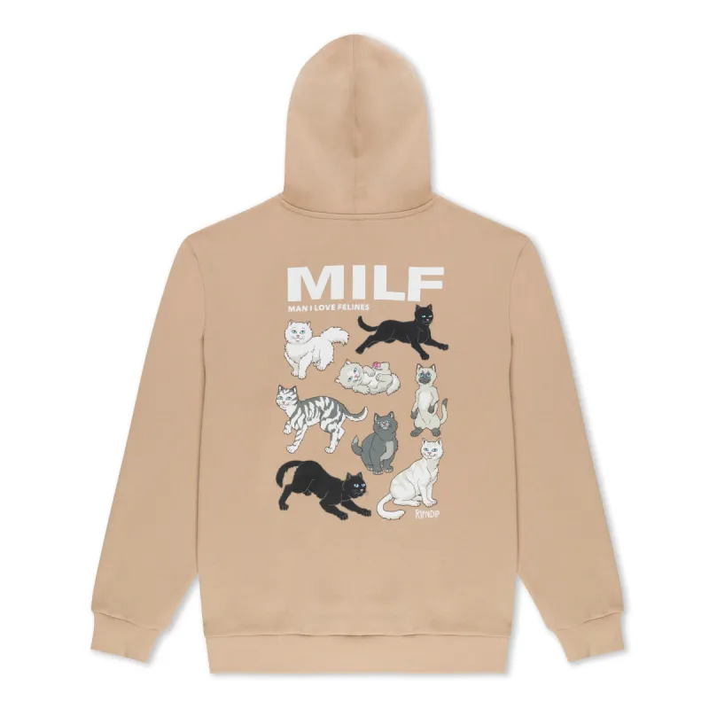 Man I Love Felines Hoodie (Almond) sold by Ripndip