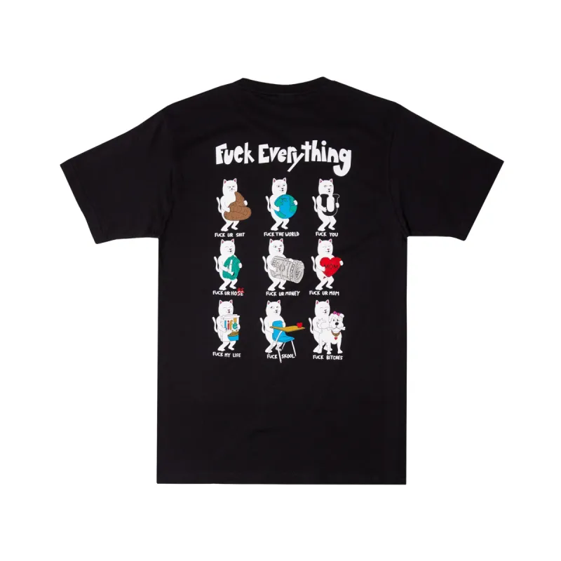 Fuck Everything Tee (Black) sold by Ripndip
