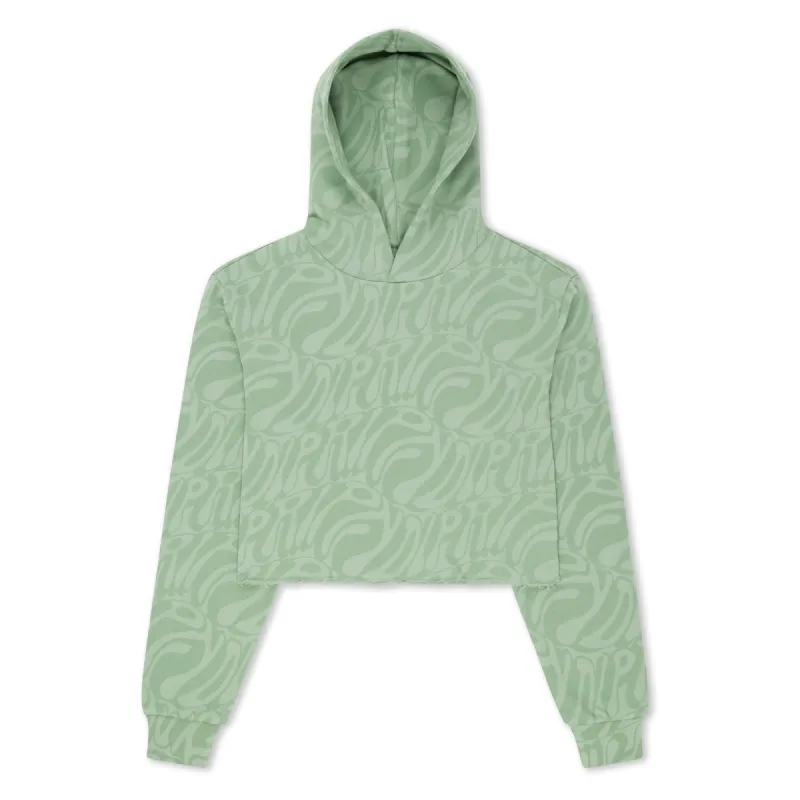 Wilshire Cropped Hoodie (Pine) sold by Ripndip