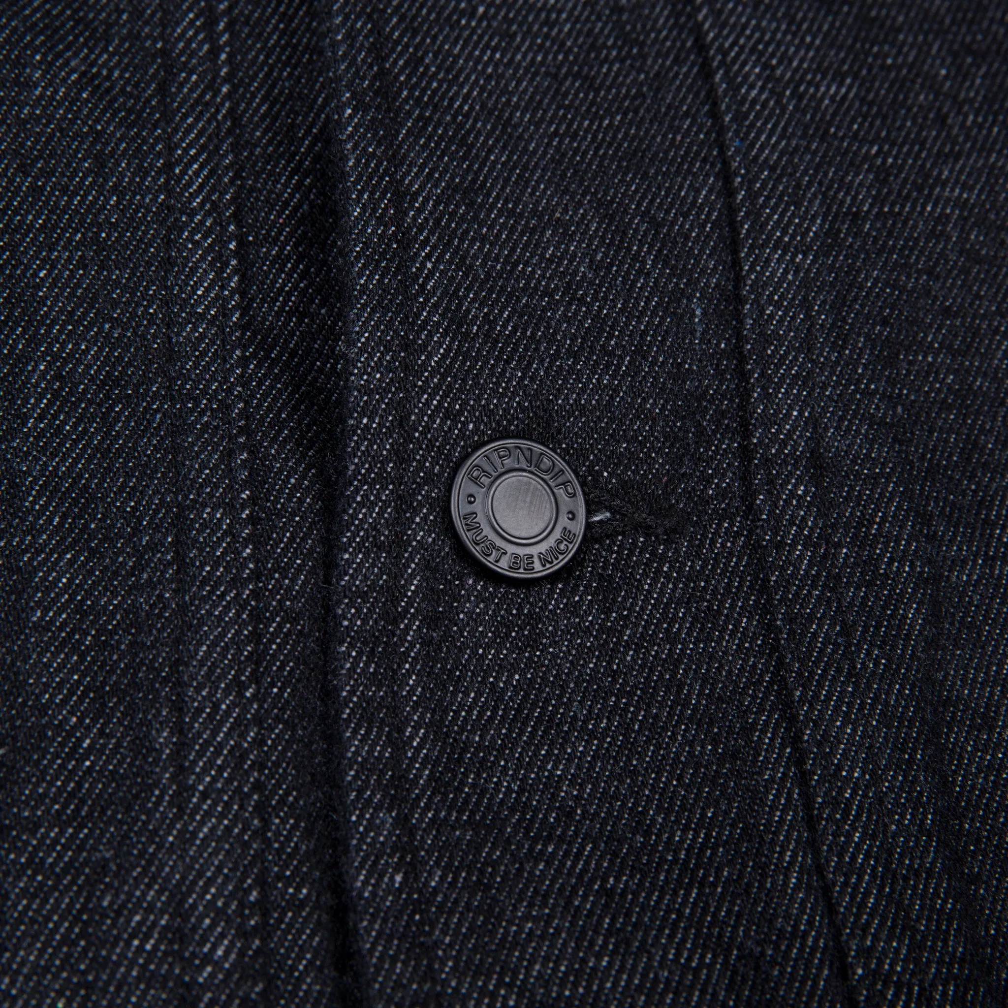 Eat Me Denim Jacket (Black) sold by Ripndip product image thumbnail 4