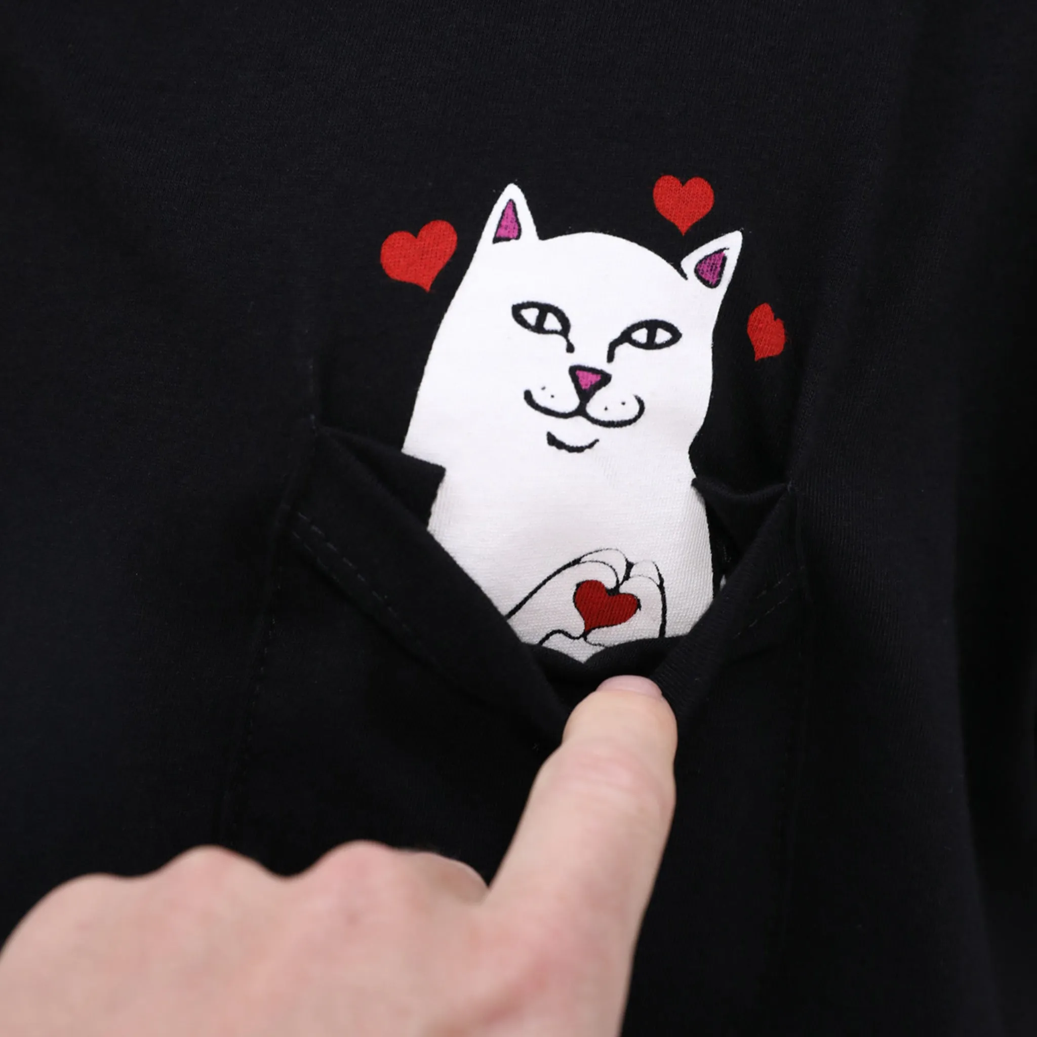 Lord Nermal Loves Pocket Tee (Black) sold by Ripndip product image thumbnail 2