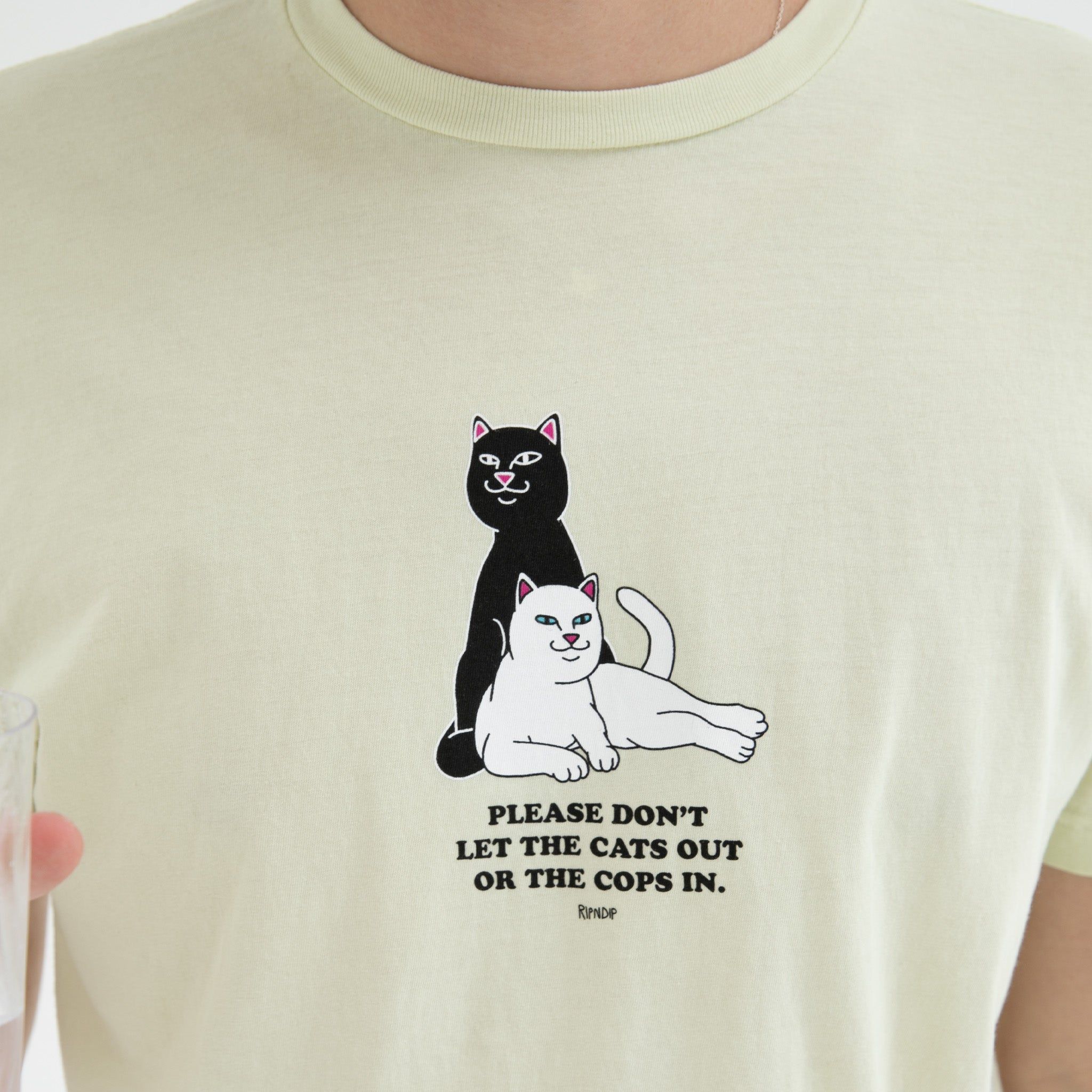 Keep The Cats In Tee (Light Lime) sold by Ripndip product image thumbnail 2