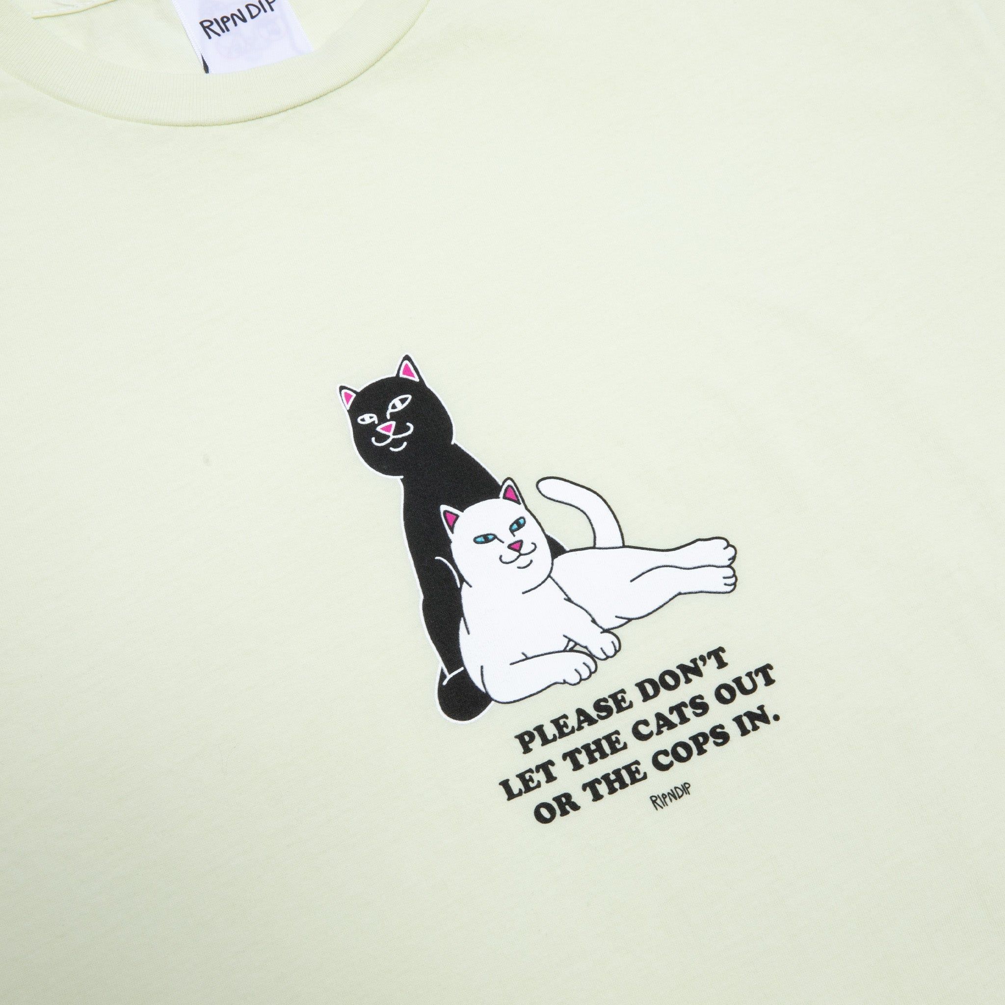 Keep The Cats In Tee (Light Lime) sold by Ripndip product image thumbnail 3