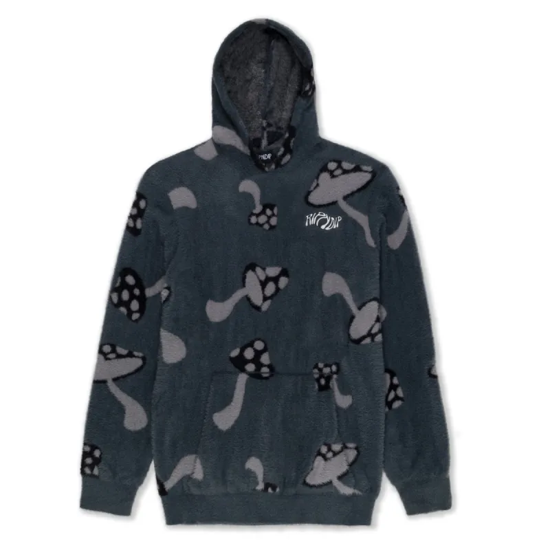 Euphoria Faux Mohair Hoodie (Grey) sold by Ripndip