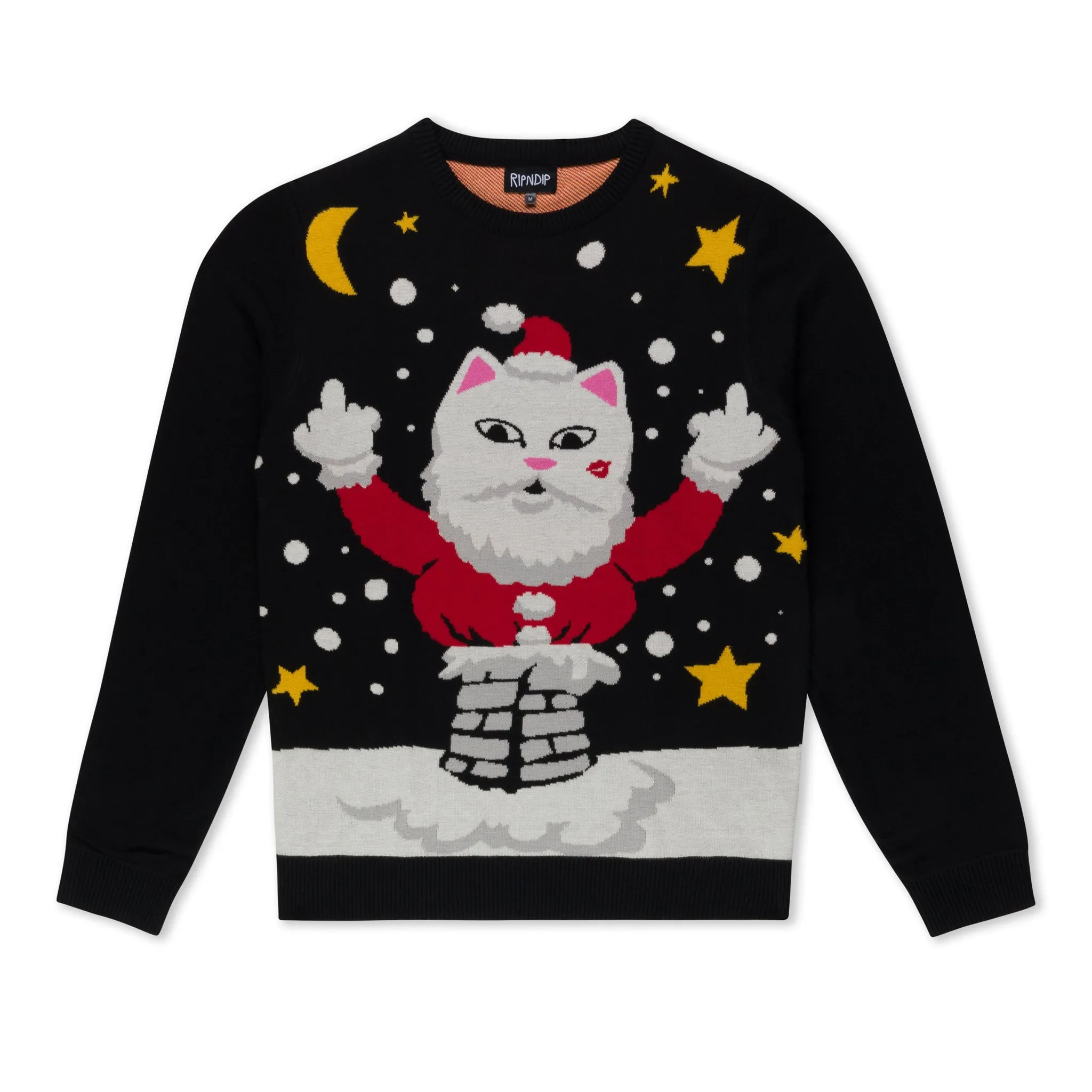 Deck The Halls Knit Sweater (Black) sold by Ripndip
