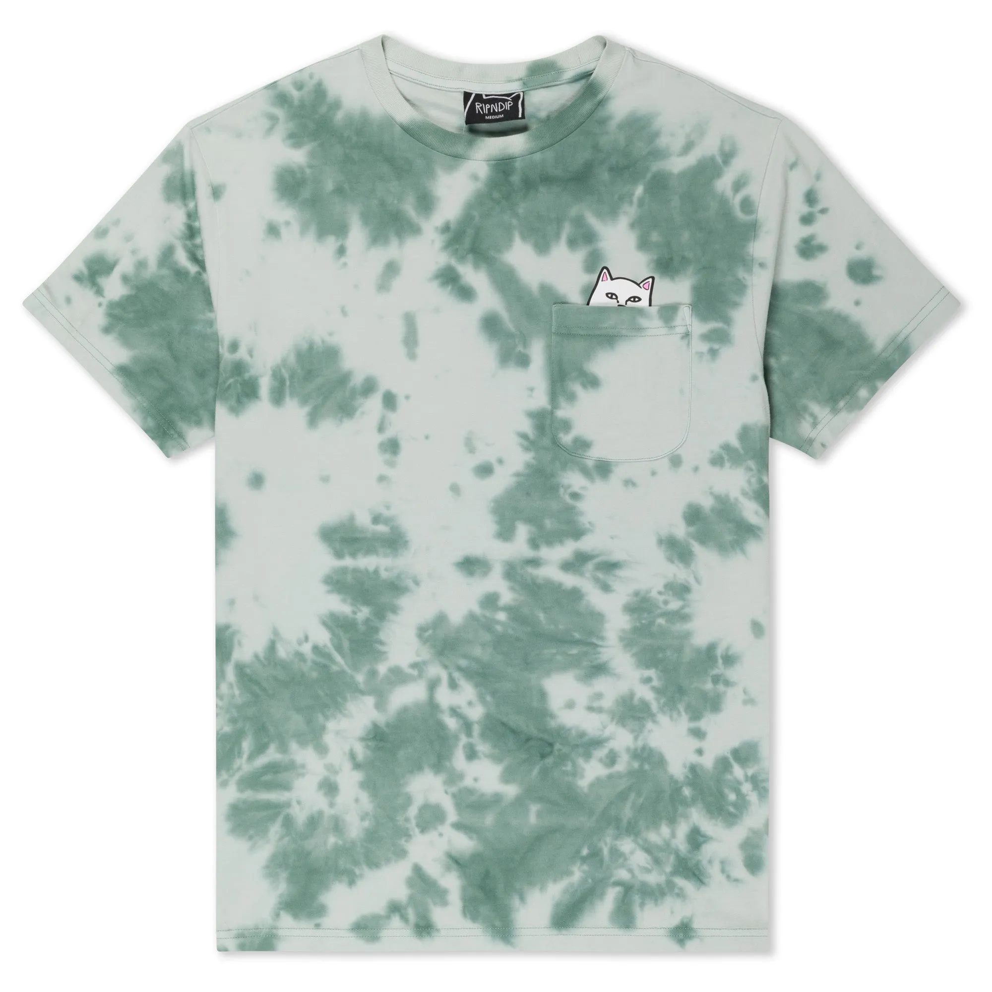 Lord Nermal Pocket Tee (Olive Green Tie Dye) sold by Ripndip