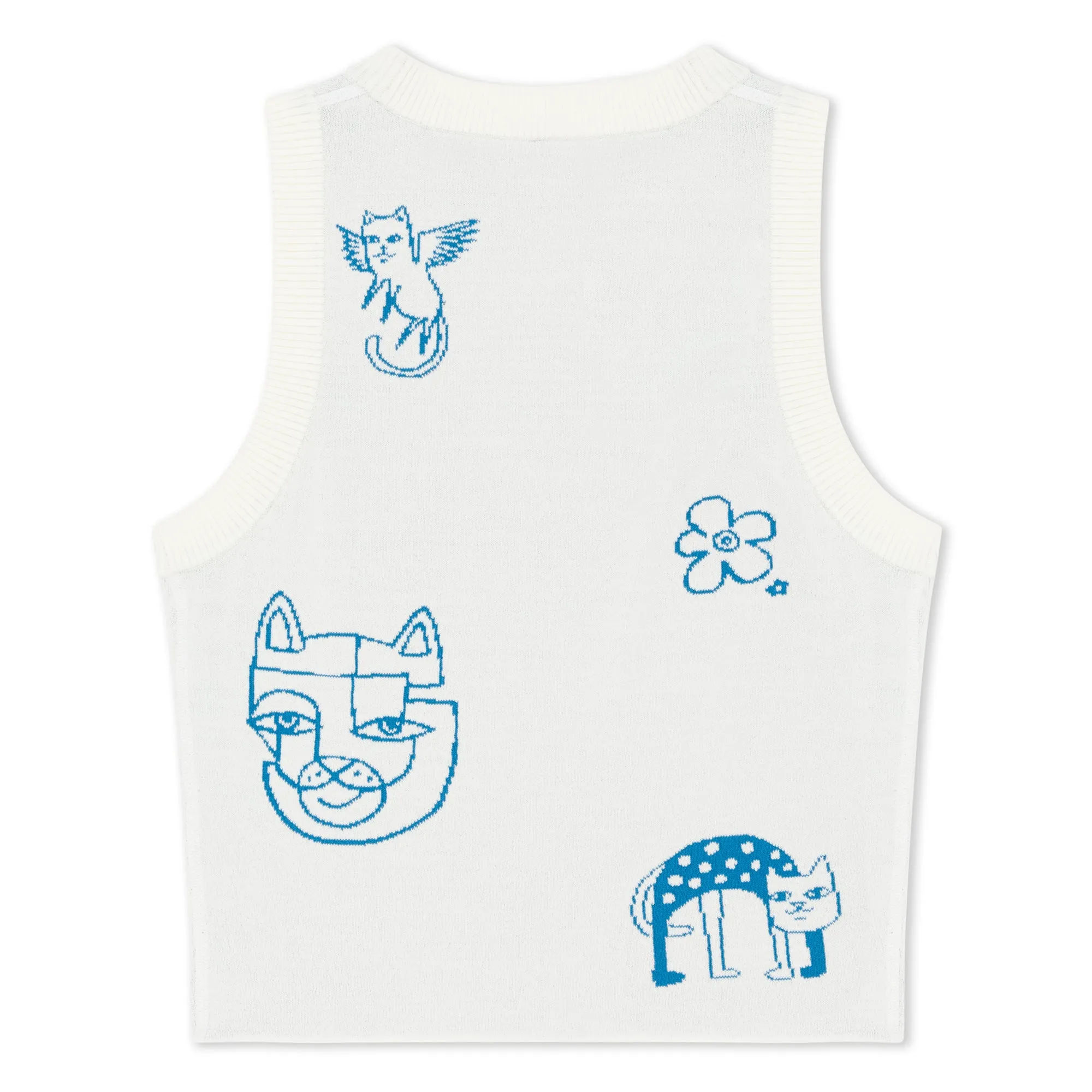 Blonded Reversible Knit Tank Top (Off White) sold by Ripndip product image thumbnail 4