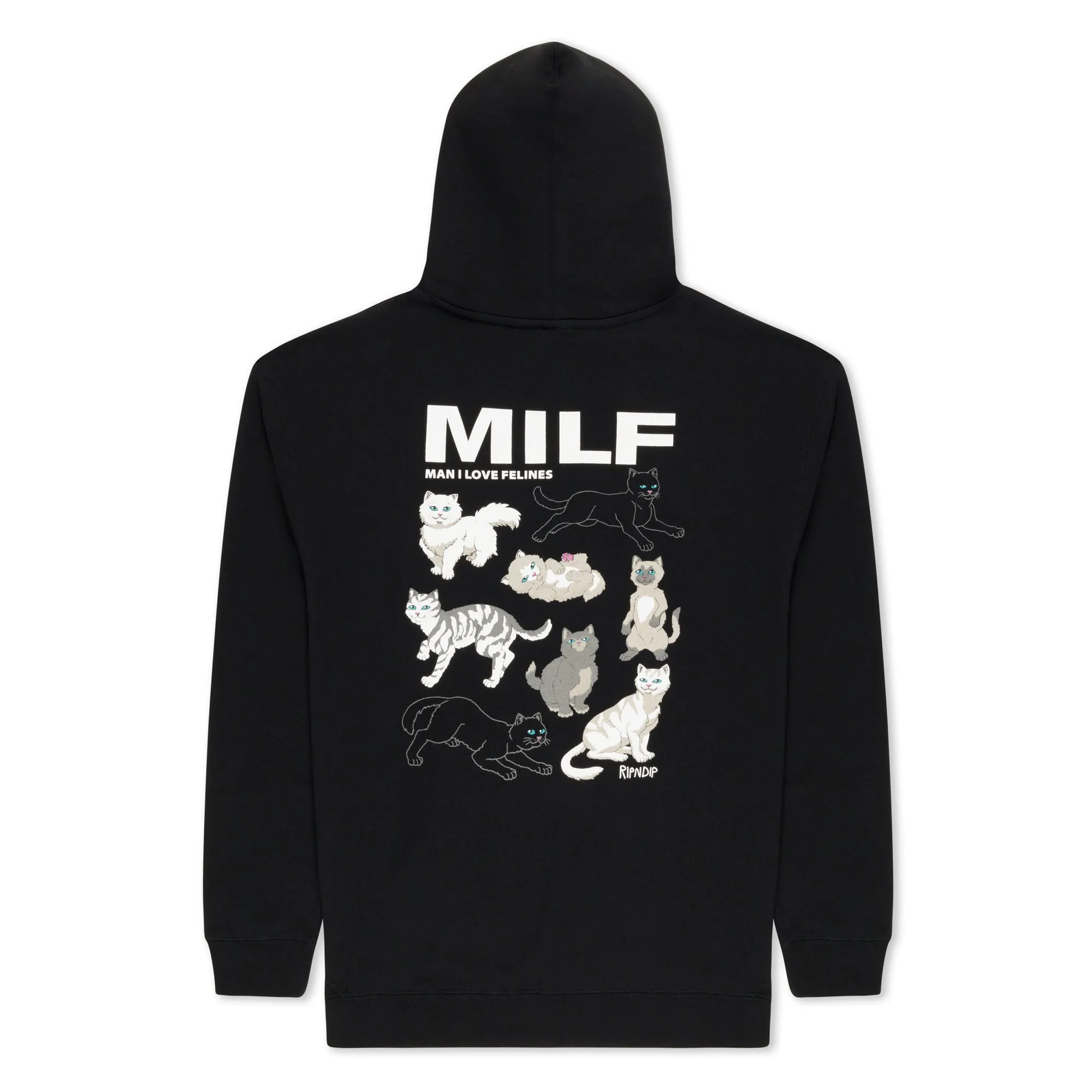 Man I Love Felines Hoodie (Black) sold by Ripndip