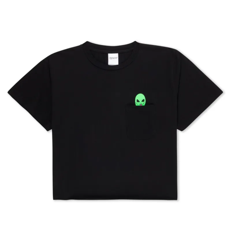Lord Alien Cropped Pocket Tee (Black) sold by Ripndip
