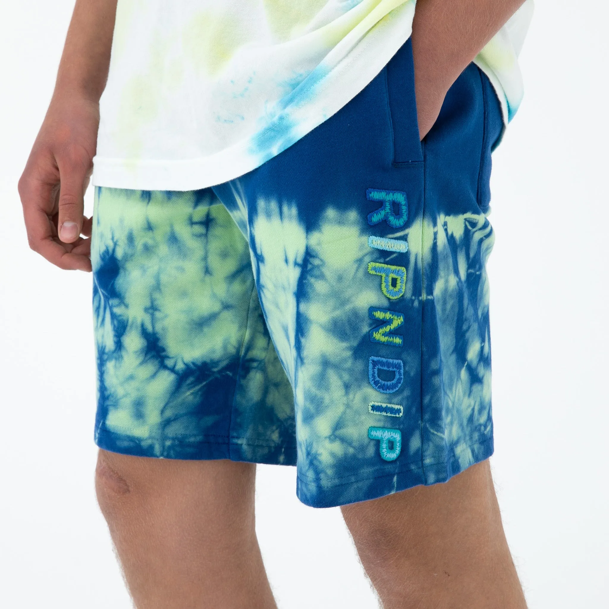 Prisma Sweatshorts (Navy/Green) sold by Ripndip product image thumbnail 2