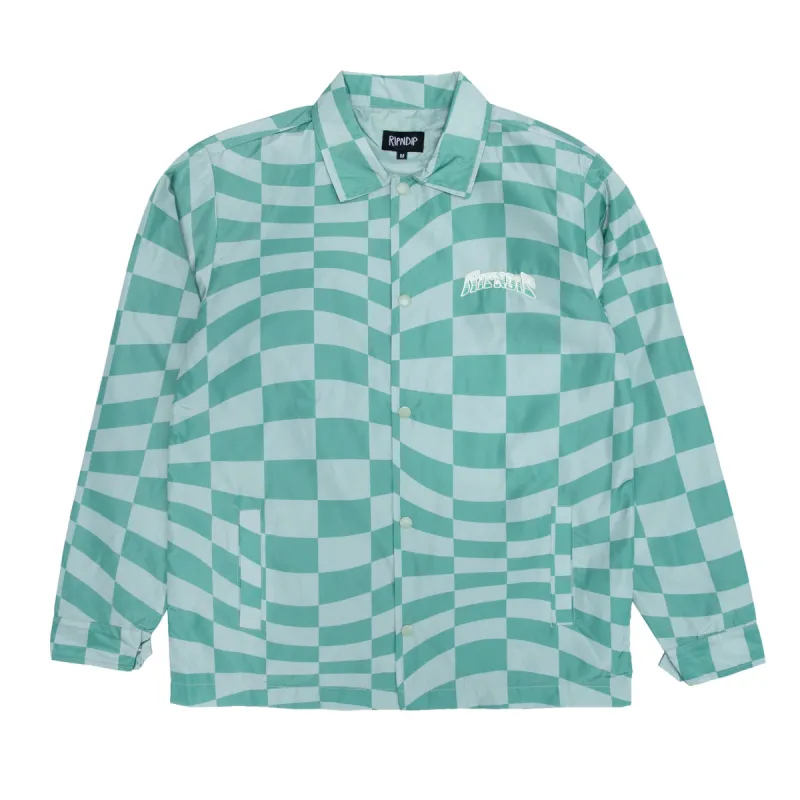 Checked Coaches Jacket (Military Green) sold by Ripndip