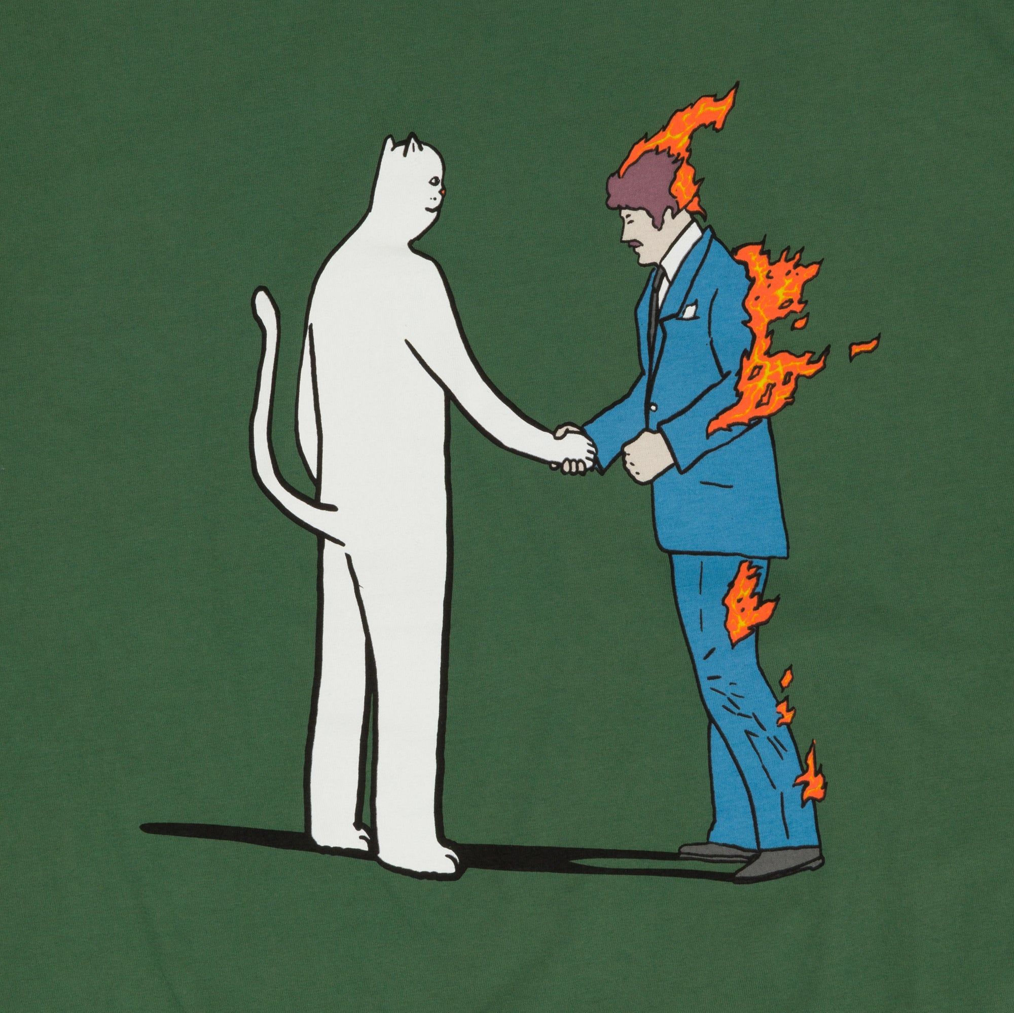 Burn Tee (Olive) sold by Ripndip product image thumbnail 5
