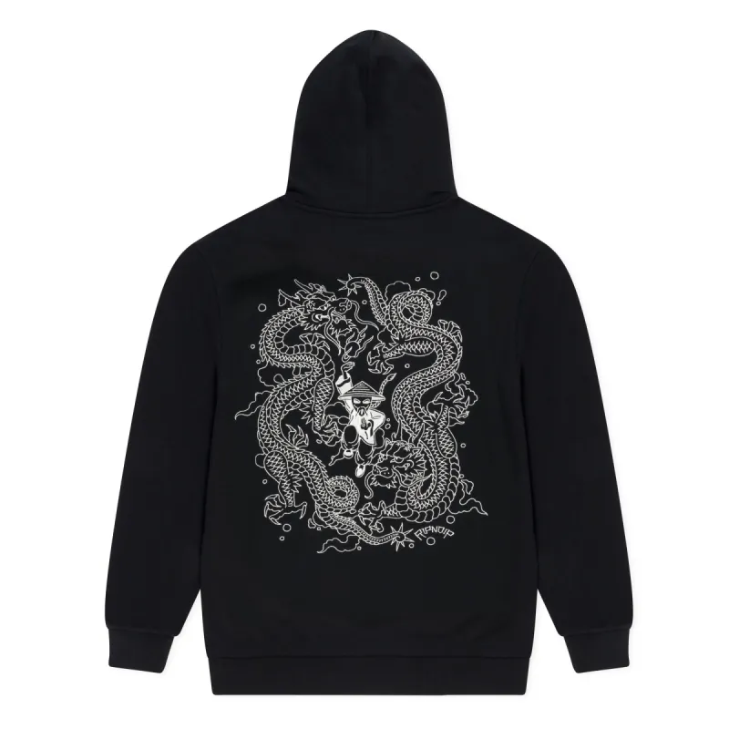 Ryu Embroidered Hoodie (Black) sold by Ripndip