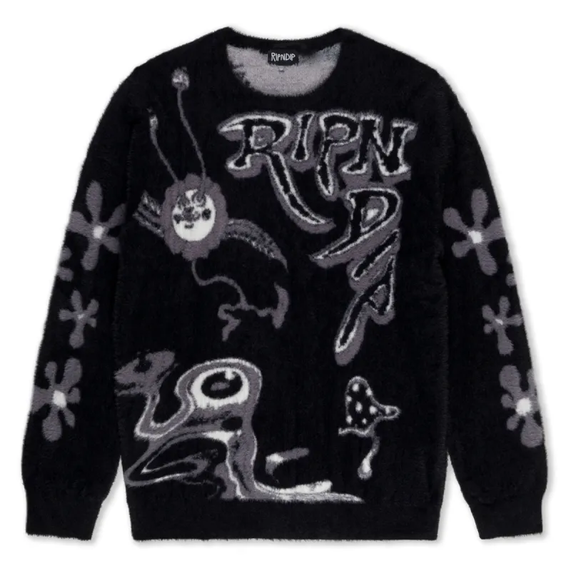 Space Walk Mohair Sweater (Black) sold by Ripndip