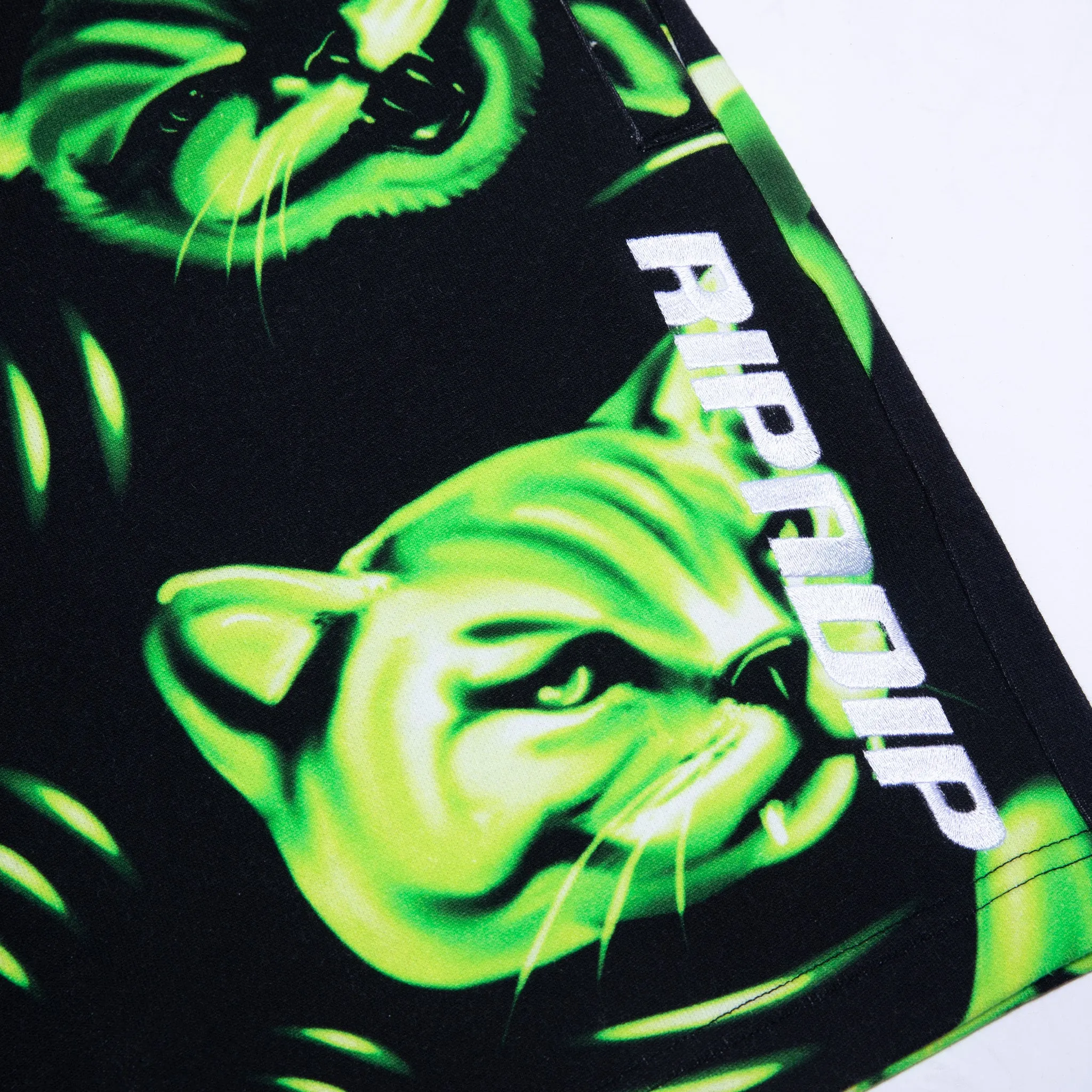Neon Cat Sweatshorts (Black/Neon) sold by Ripndip product image thumbnail 5