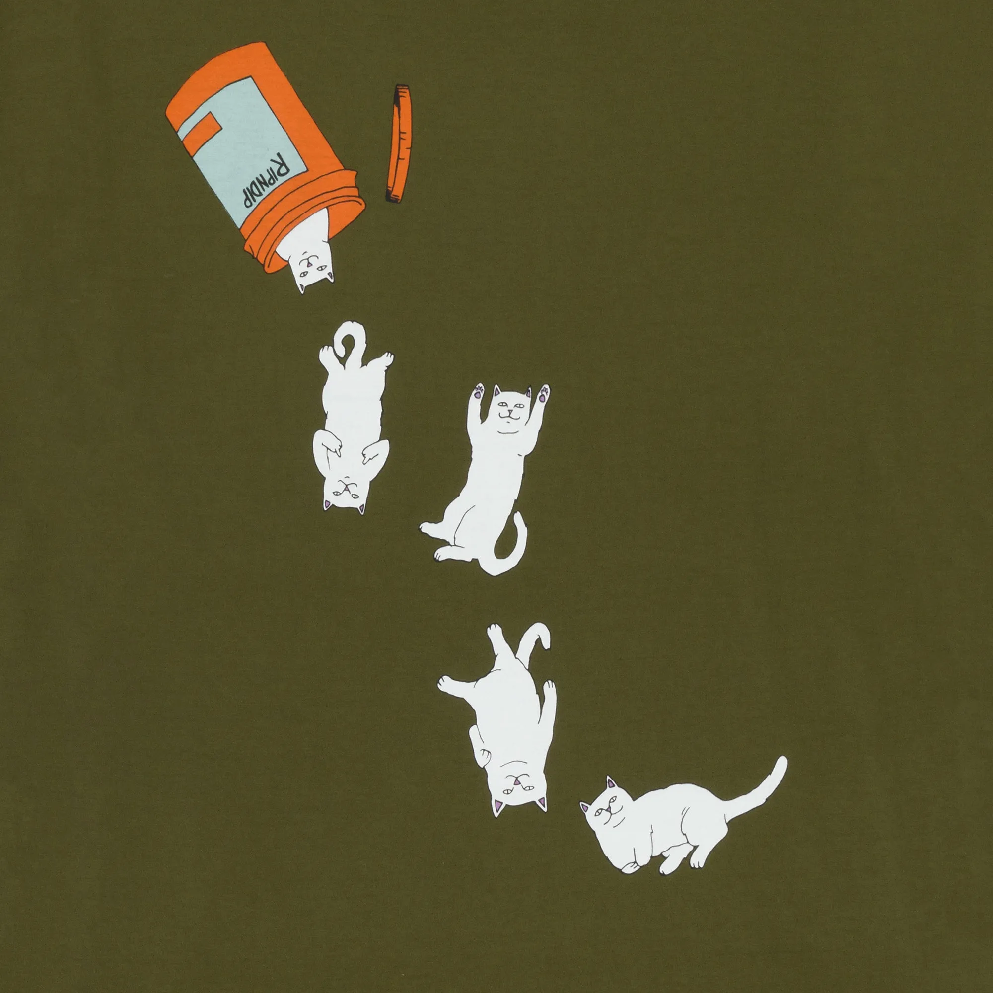 Nermal Pills Tee (Military Green) sold by Ripndip product image thumbnail 4