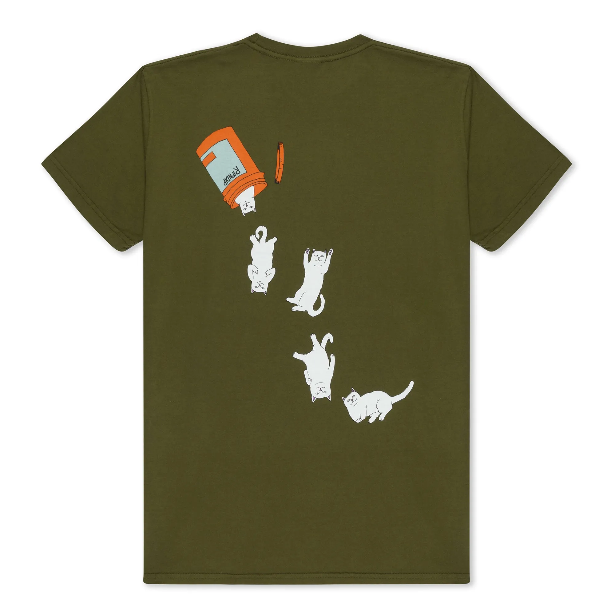 Nermal Pills Tee (Military Green) sold by Ripndip product image thumbnail 3