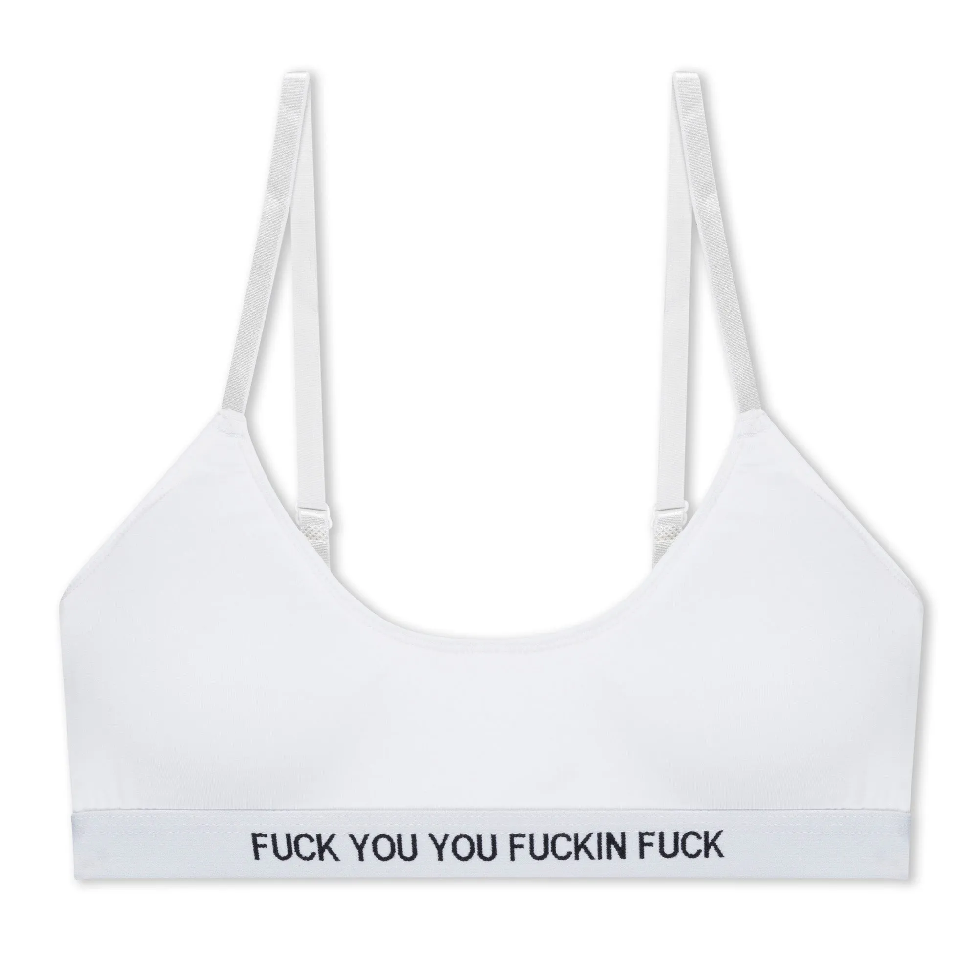 Fuckin Fuck Bralette (White) sold by Ripndip
