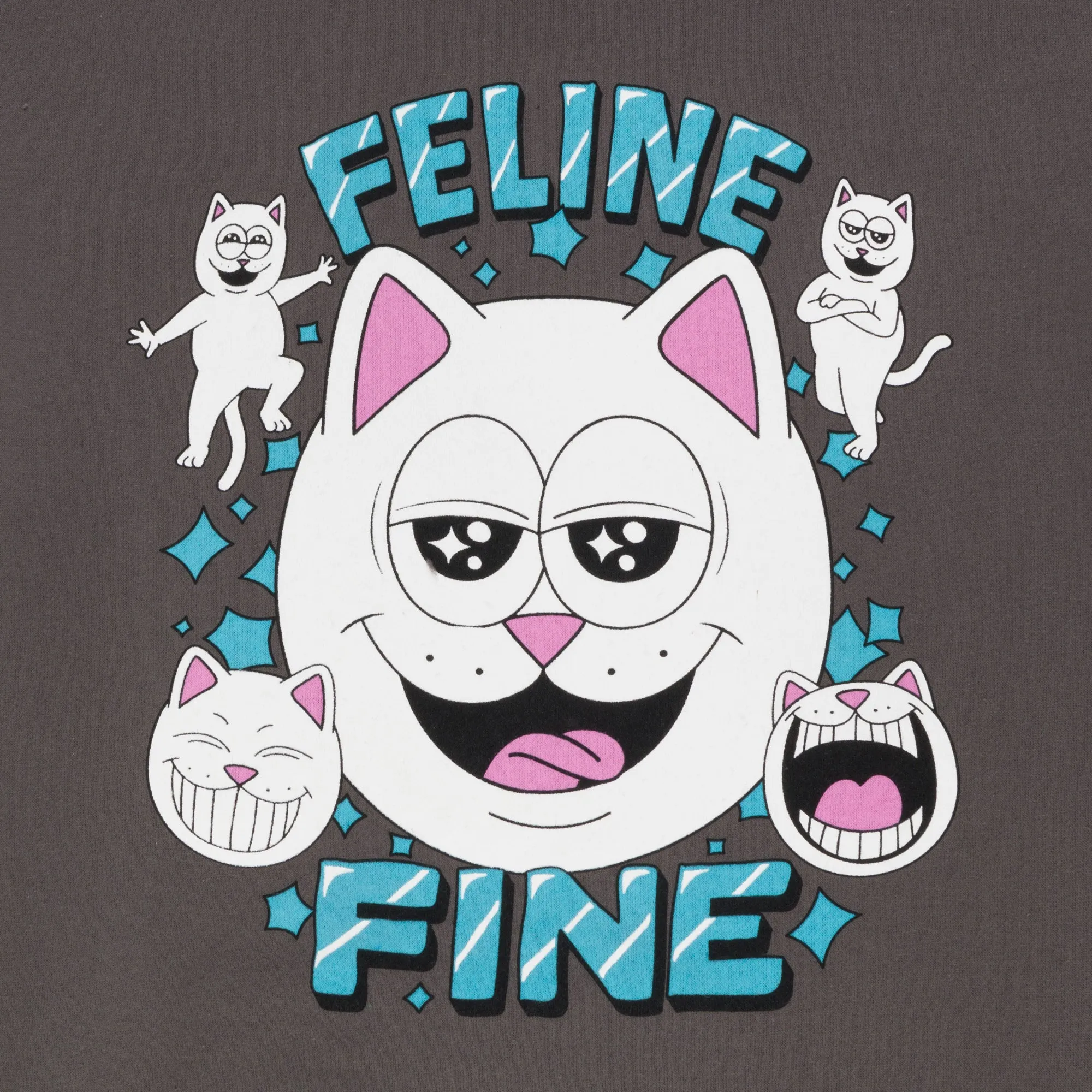 Feline Fine Hoodie (Charcoal) sold by Ripndip product image thumbnail 4