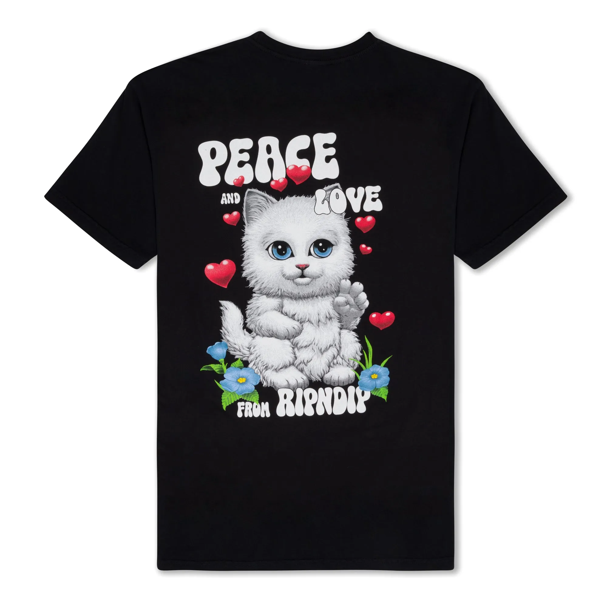Peace Love Ripndip Tee (Black) sold by Ripndip
