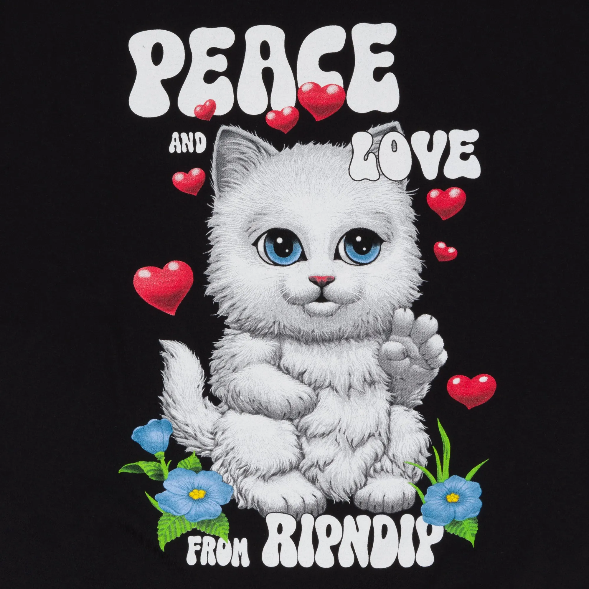 Peace Love Ripndip Tee (Black) sold by Ripndip product image thumbnail 4