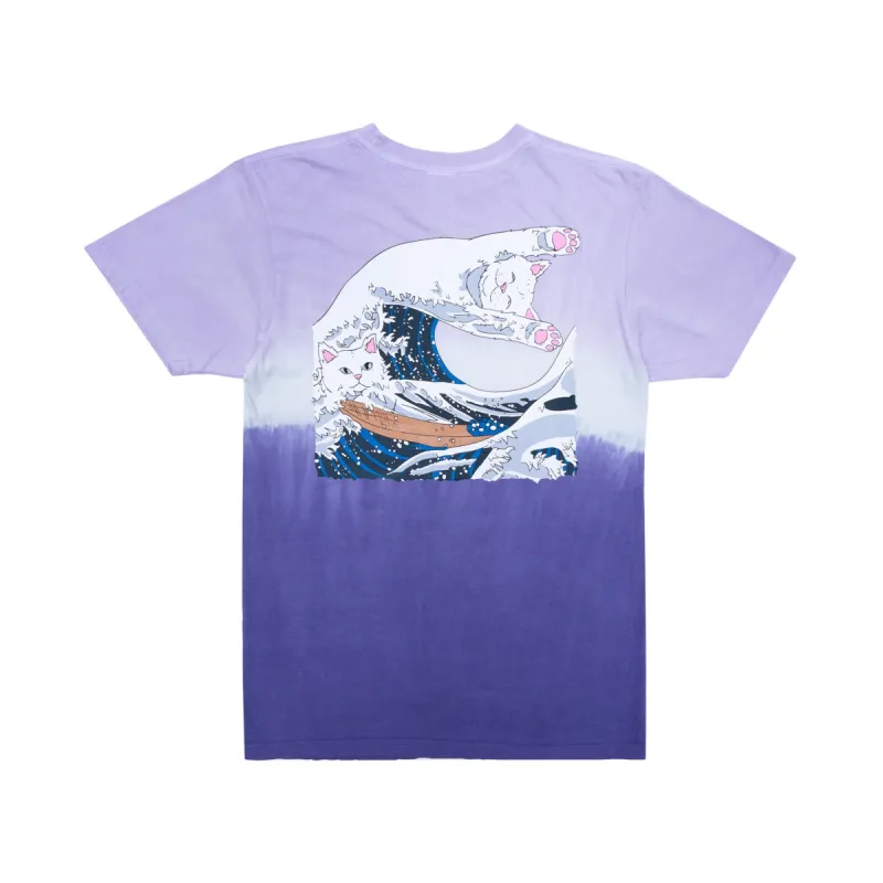 The Great Wave Of Nerm Tee (Purple Dye) sold by Ripndip