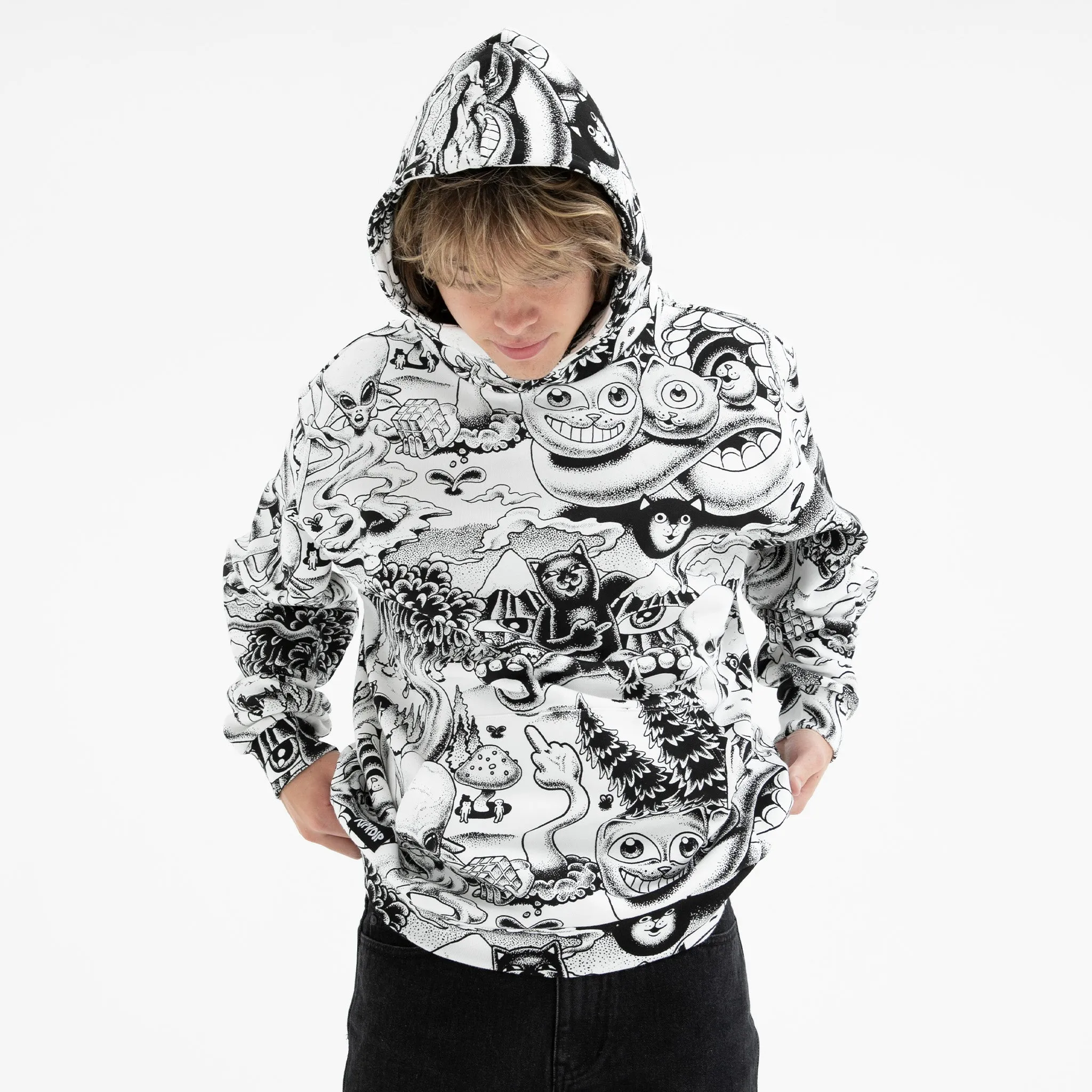 Dark Twisted Fantasy Hoodie (Black/White) sold by Ripndip product image thumbnail 3